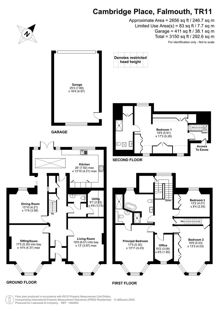 2, Cambridge Place, Falmouth floorplan