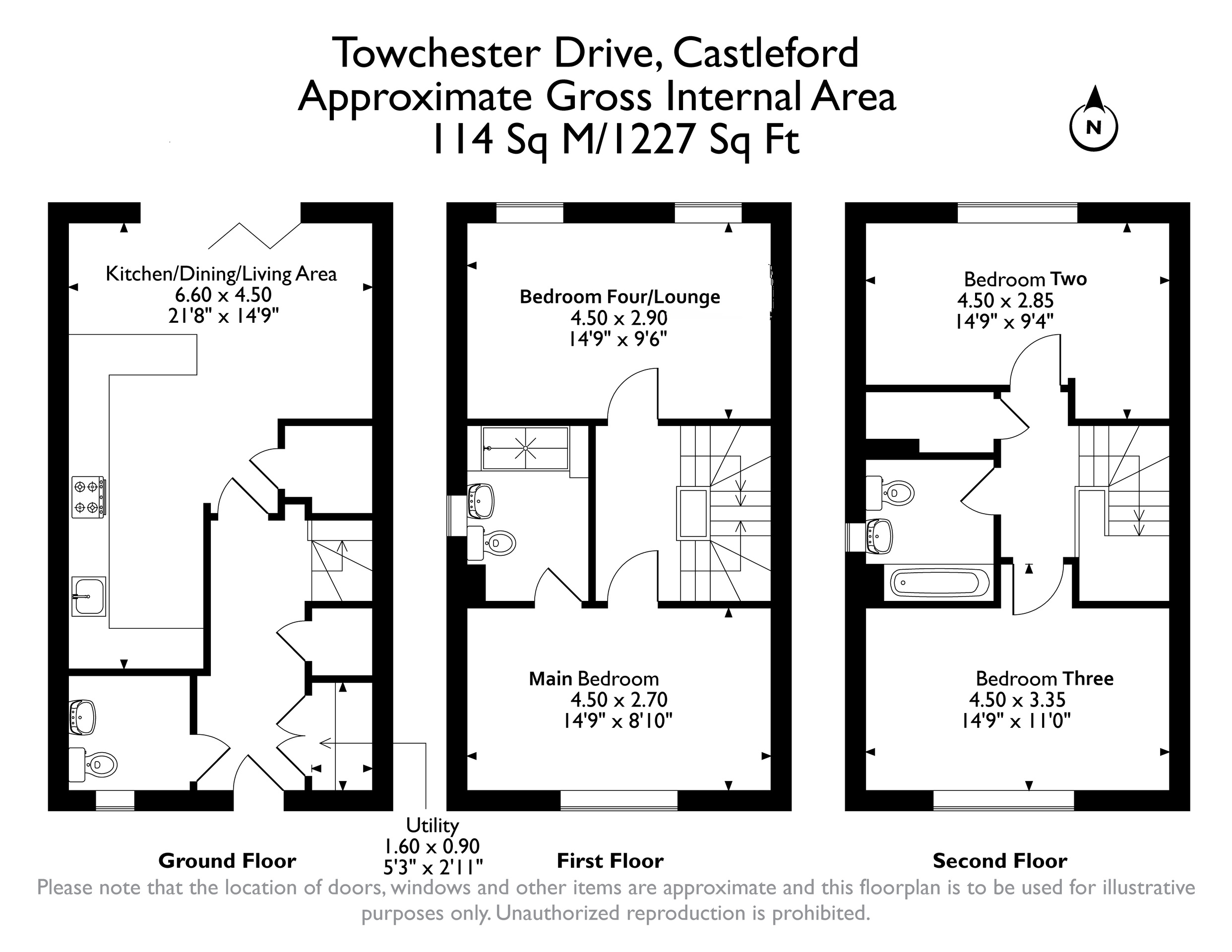 18 Towchester Drive, Castleford floorplan