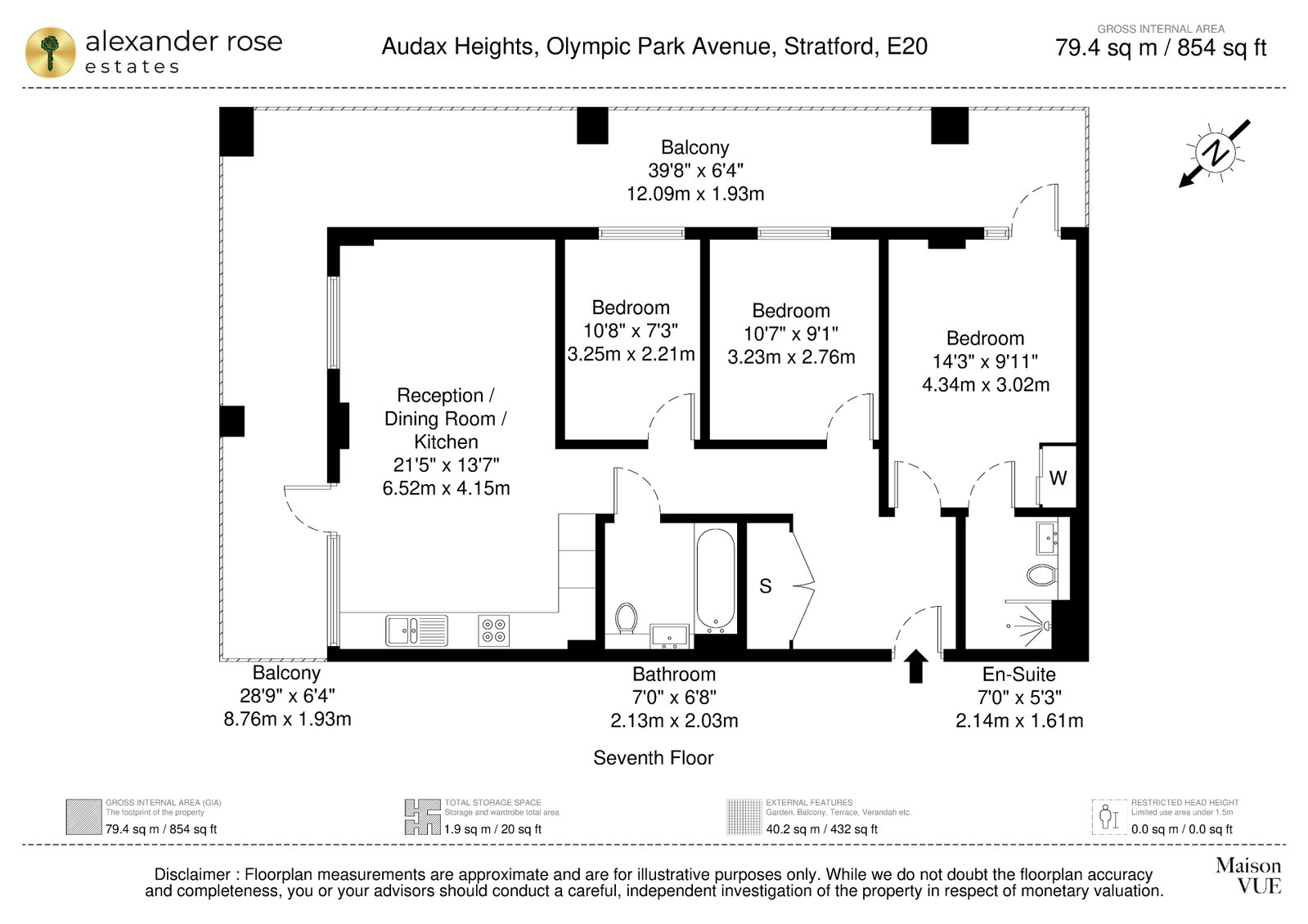 38 Audax Heights, 11 Olympic Park Avenue, London floorplan