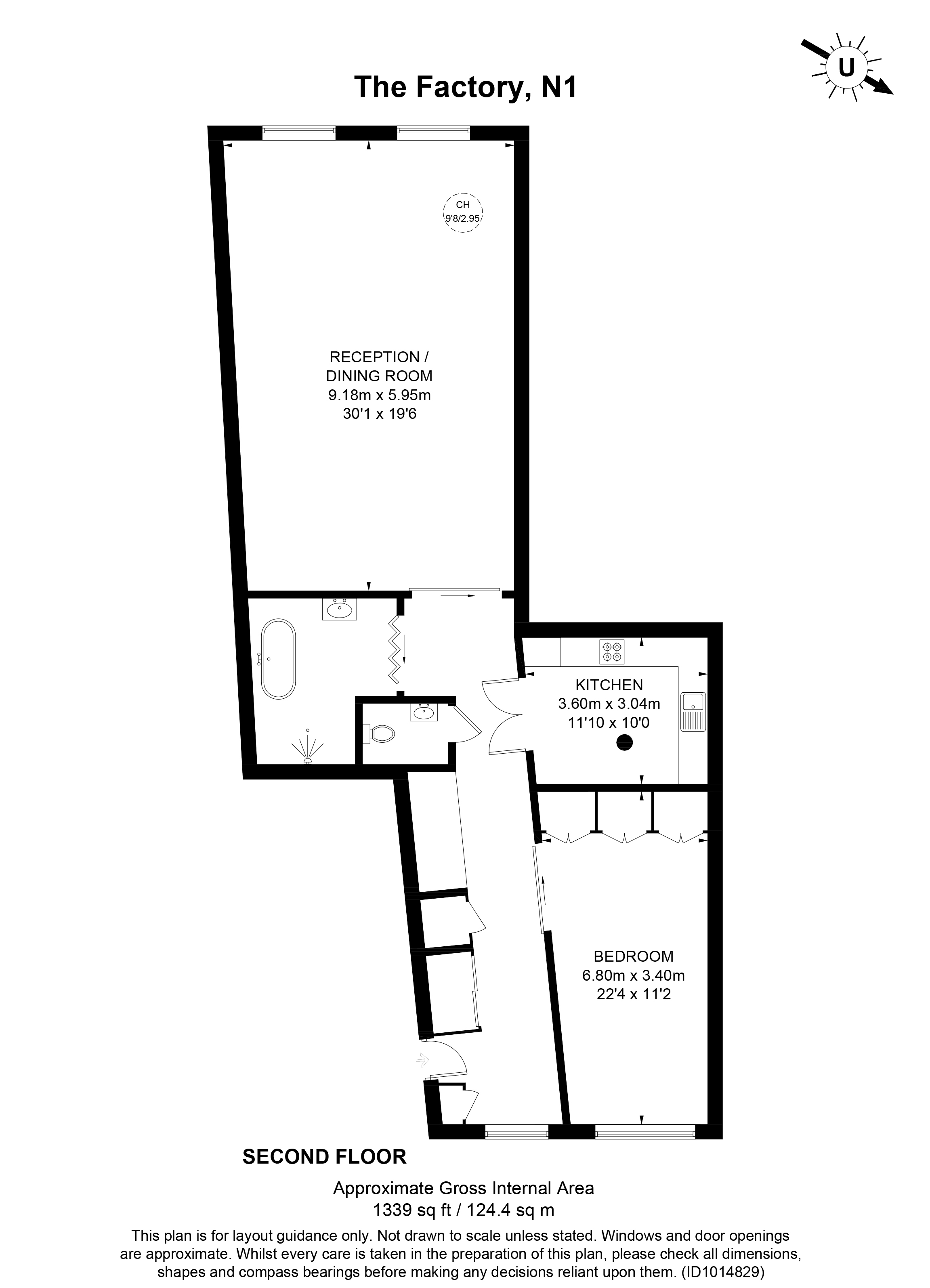 Flat 10, The Factory, 1, Nile Street, LONDON floorplan