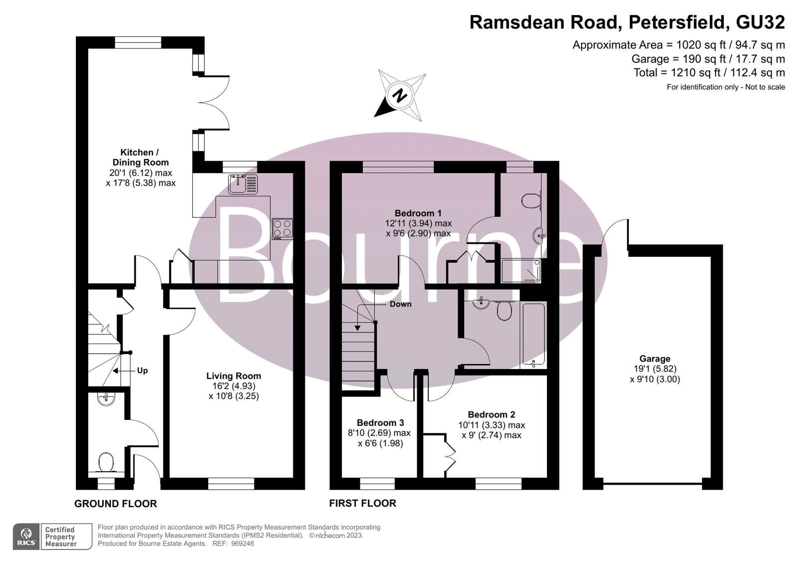 Ramsdean Road, Stroud, Petersfield, Hampshire GU32, 3 bedroom end