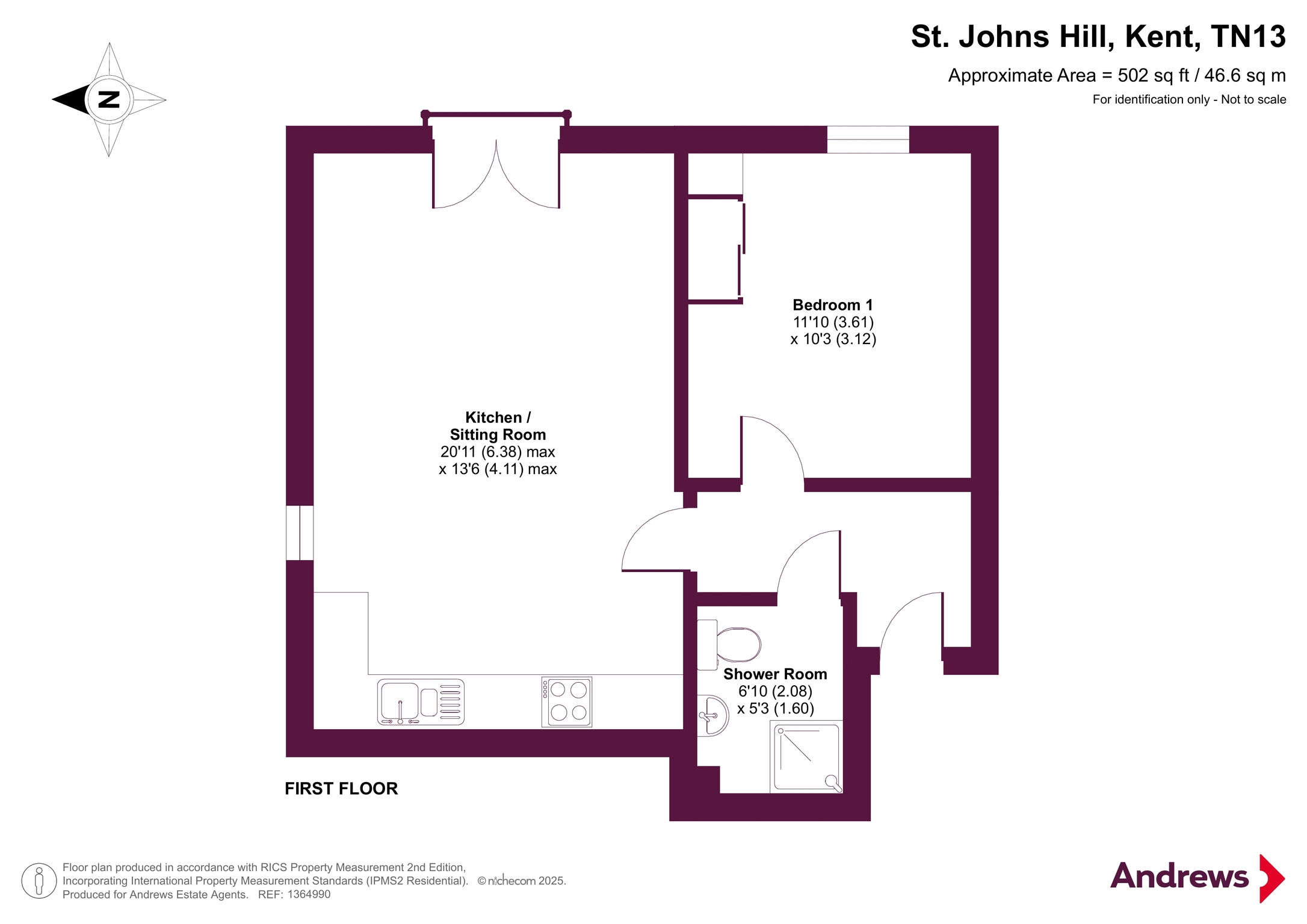 Flat 6, 75-77,, St. Johns Hill, Kent floorplan