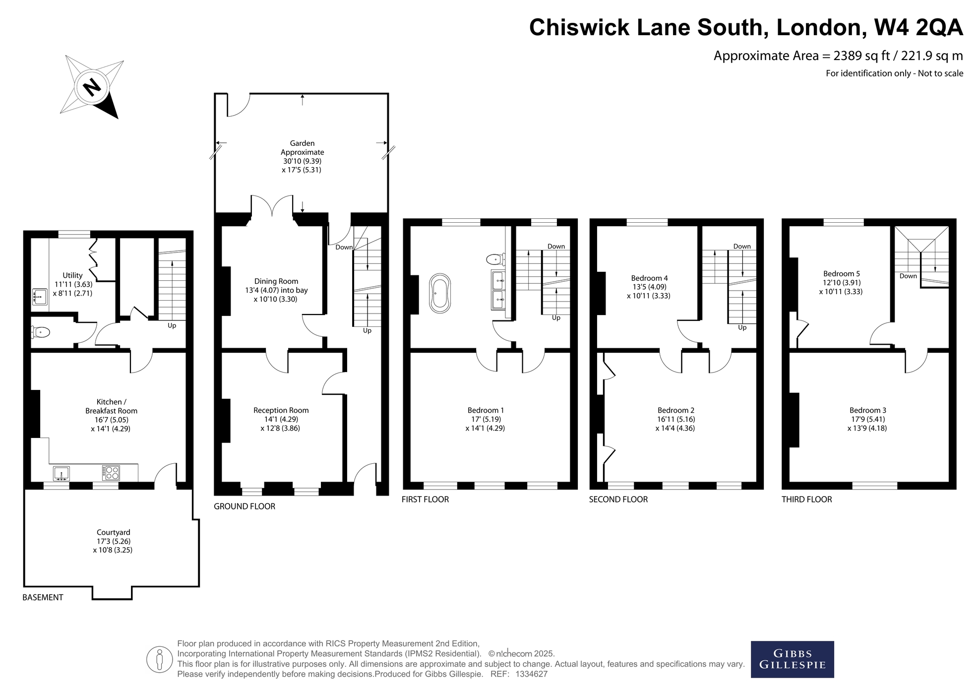 112, Chiswick Lane South, London floorplan