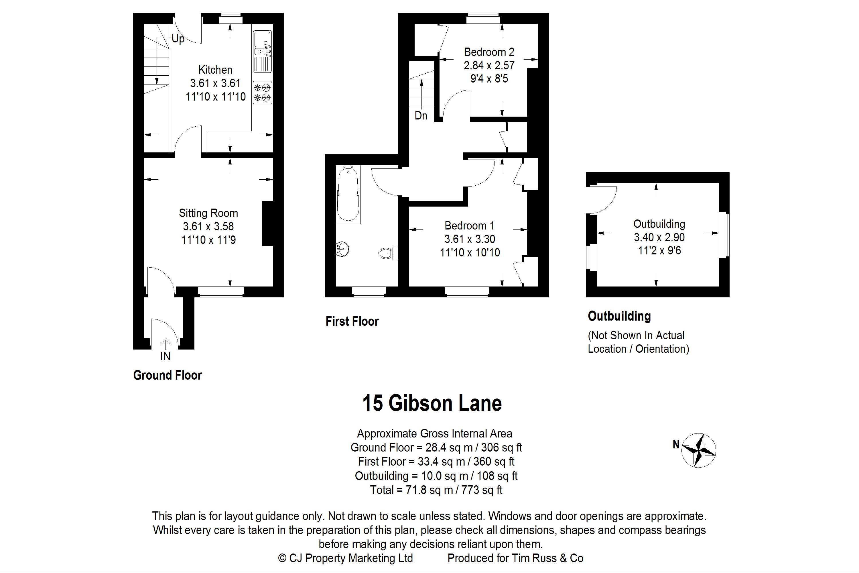 2 Bedrooms Terraced house for sale in Gibson Lane, Haddenham, Aylesbury HP17