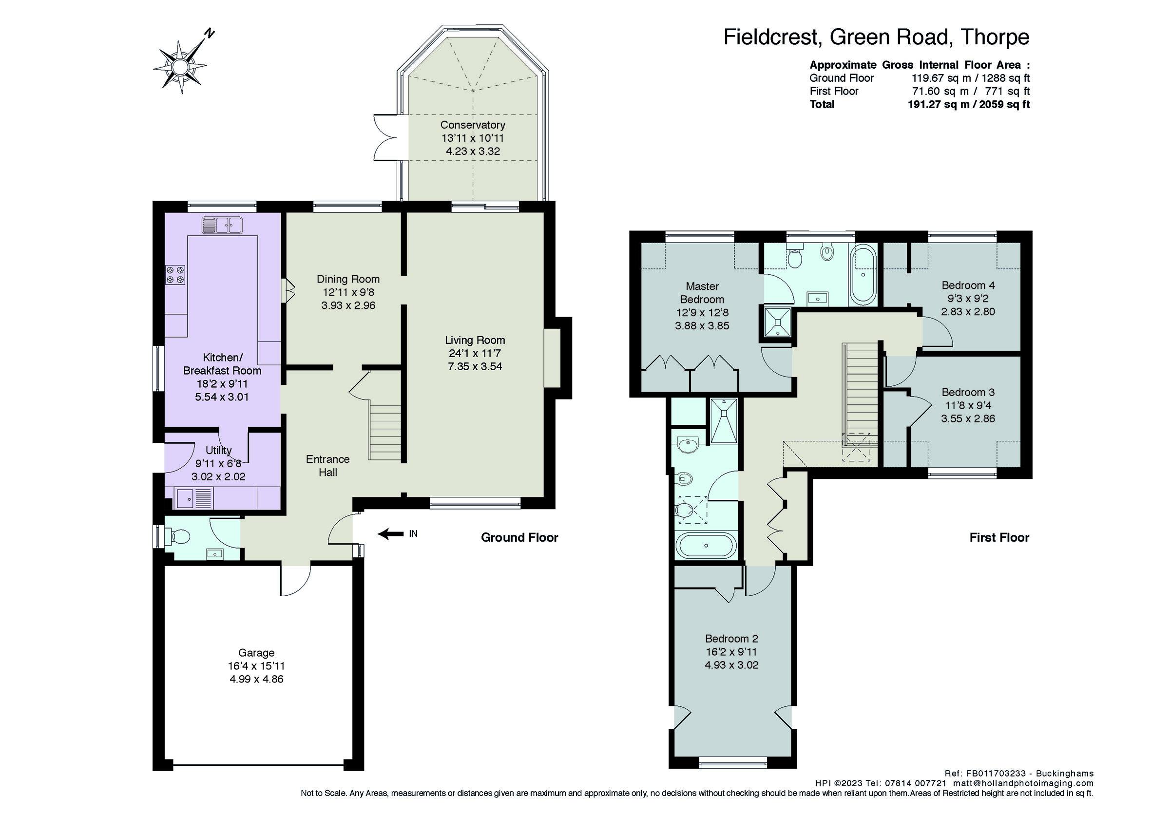 Green Road, Thorpe, Egham TW20, 4 bedroom detached house for sale