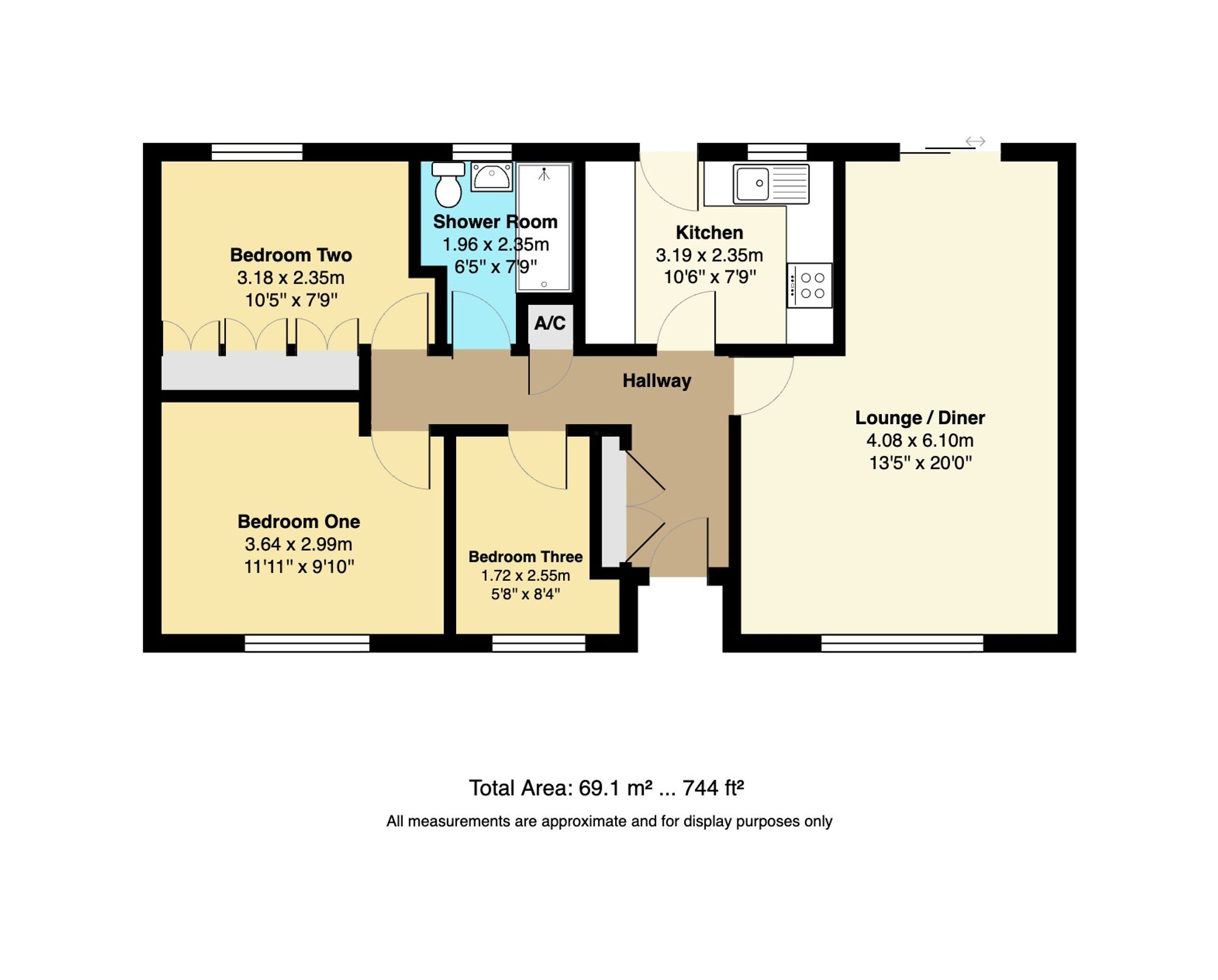 3 Winster Grove, Worksop floorplan