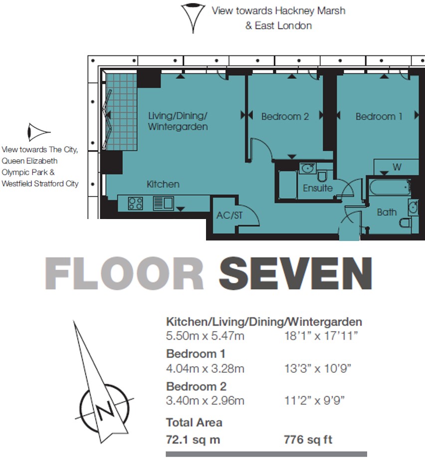 Stratosphere Tower, 55 Great Eastern Street, London floorplan