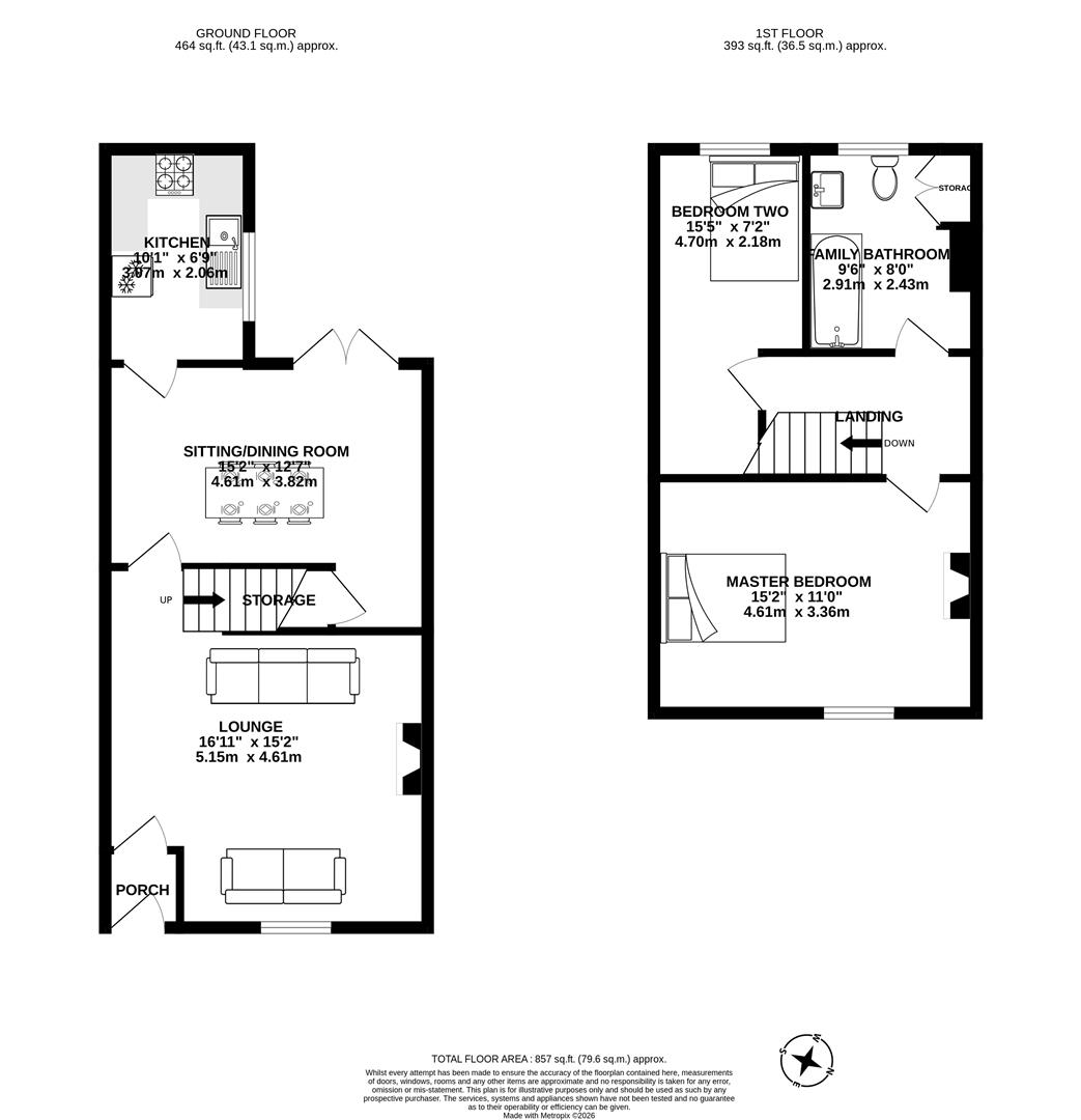 3, Bentham Street, Chorley floorplan