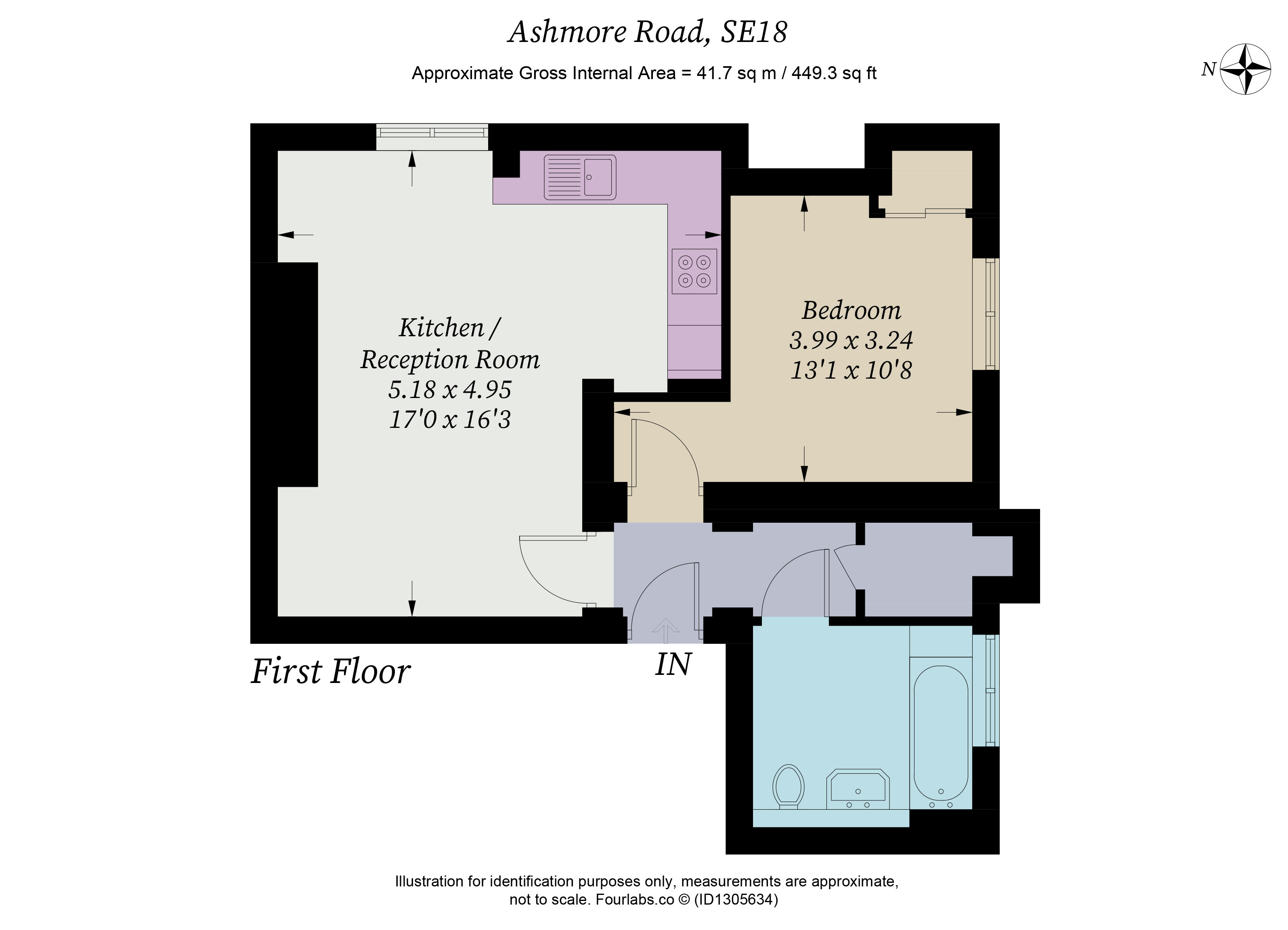 34, Ashmore Road, London floorplan
