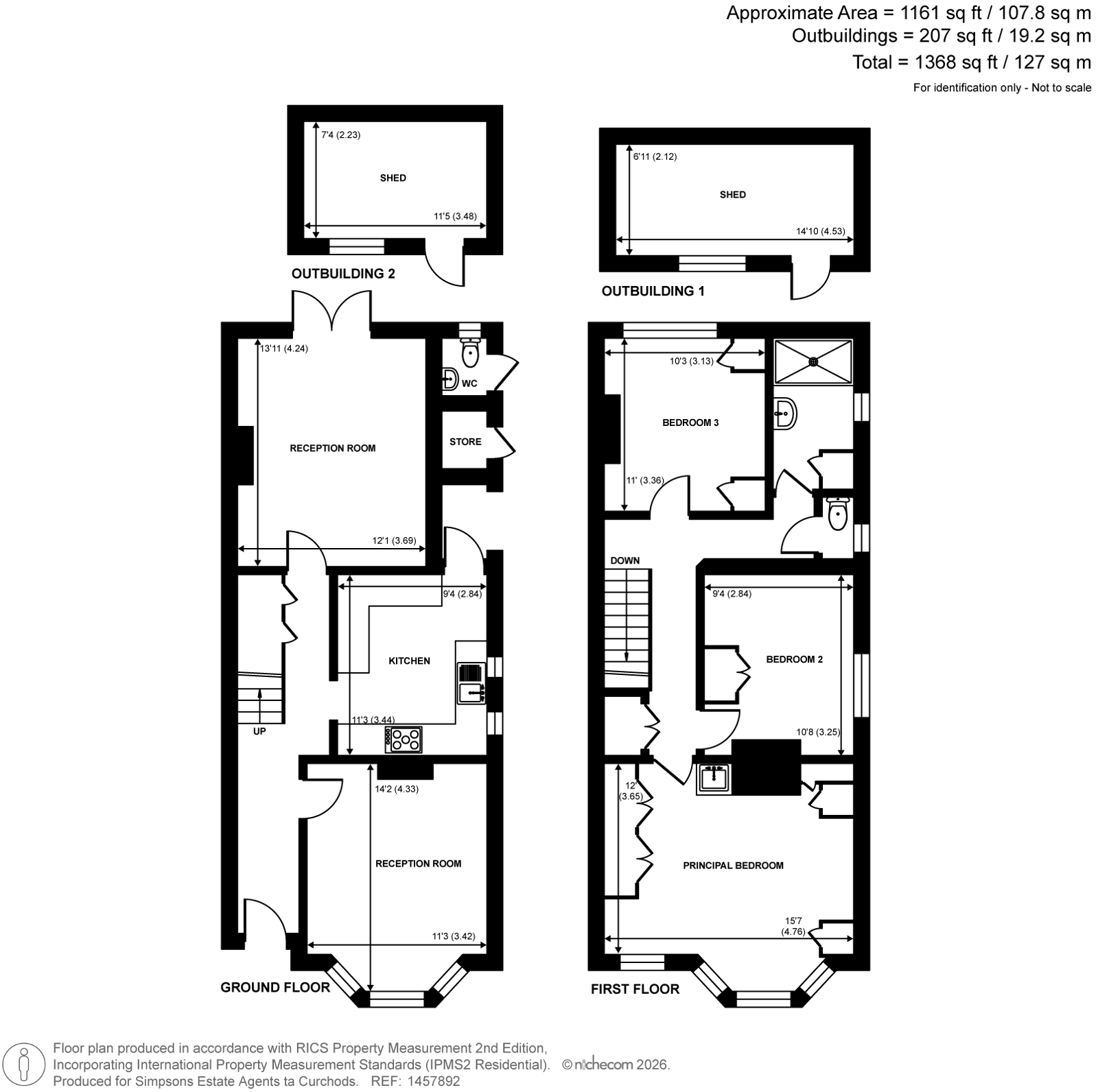 16, Cedar Road, Weybridge floorplan