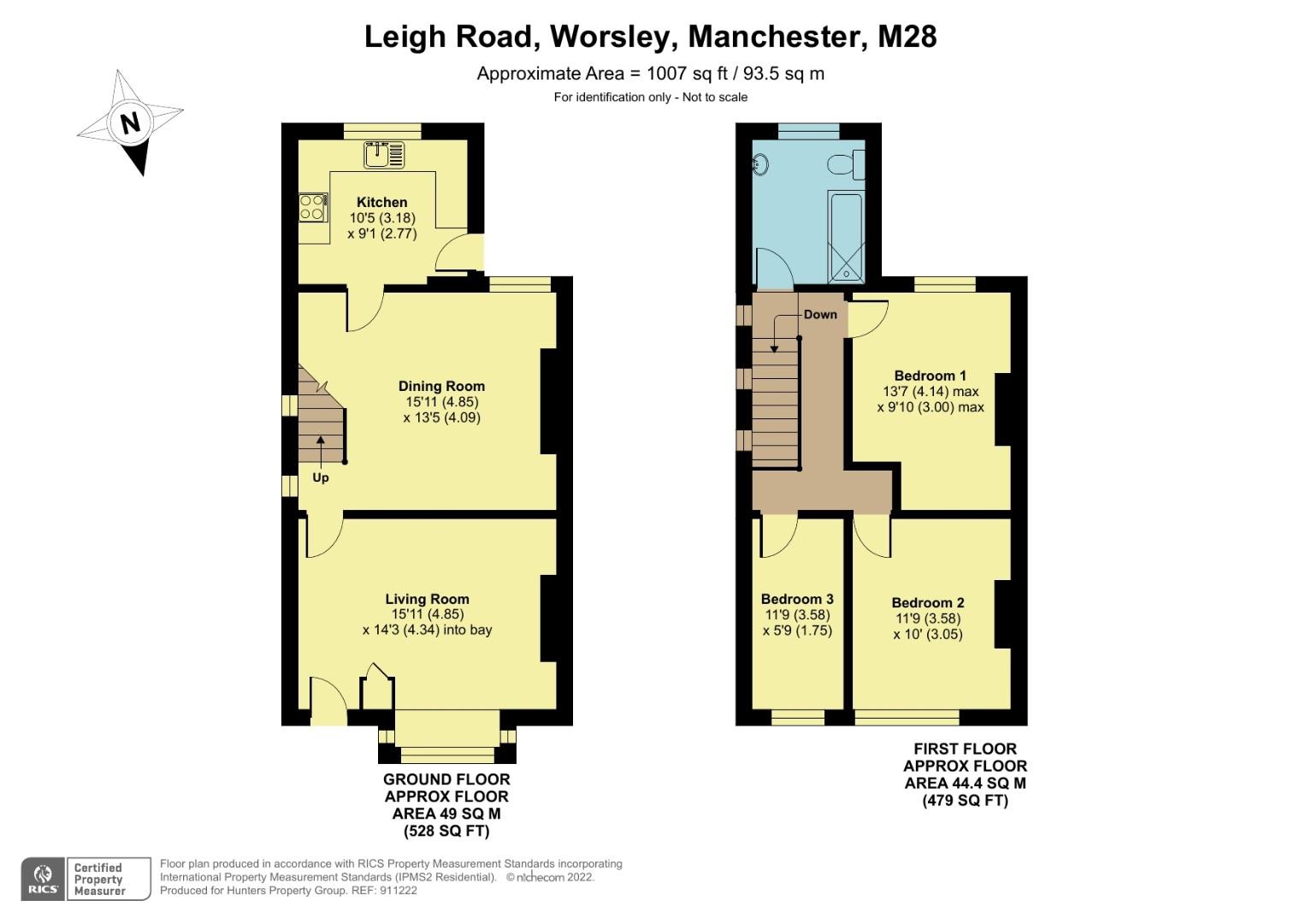 Leigh Road, Boothstown, Worsley, Manchester M28, 3 bedroom end terrace