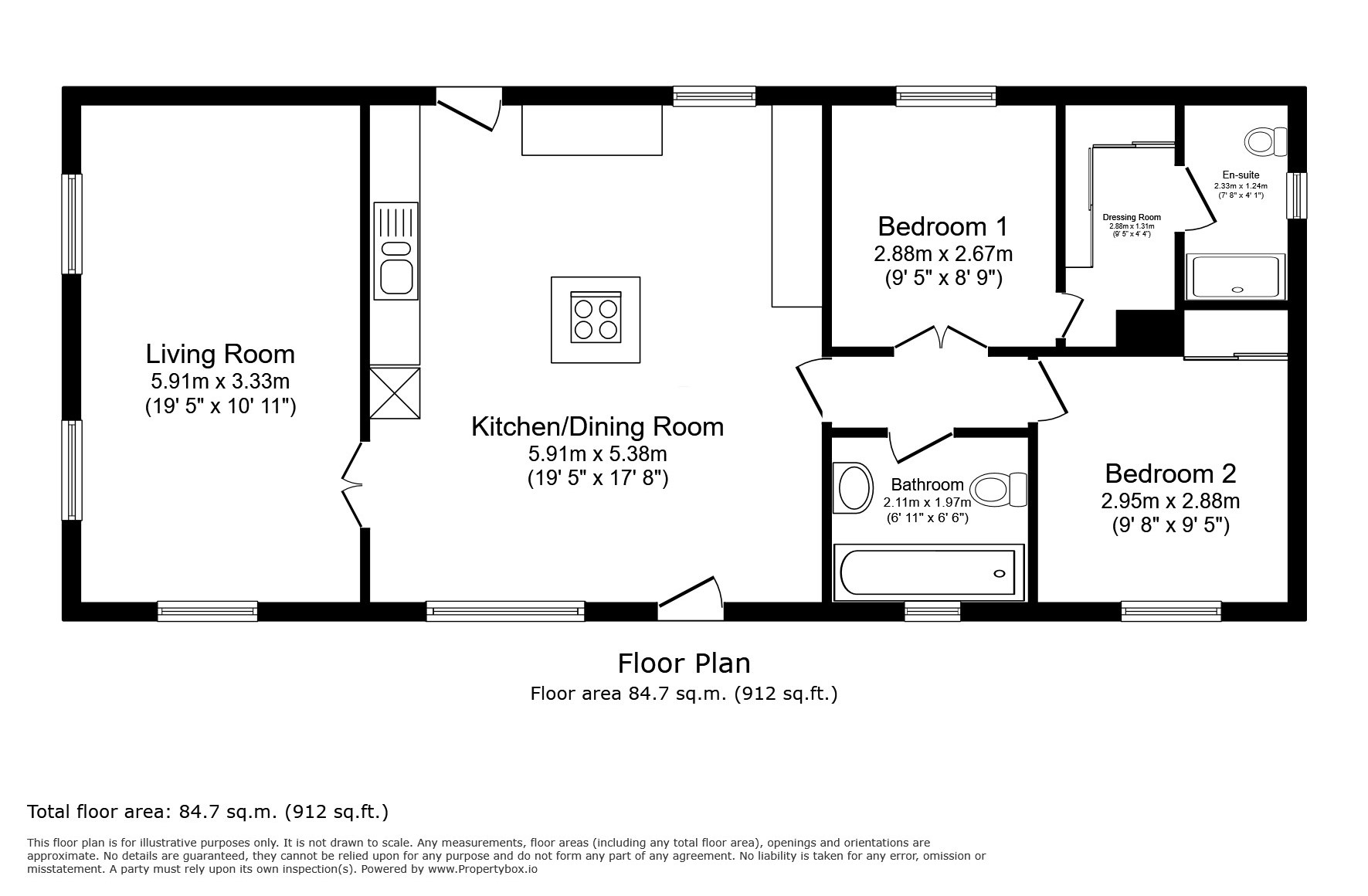 1, Valley View, Harrietsham floorplan