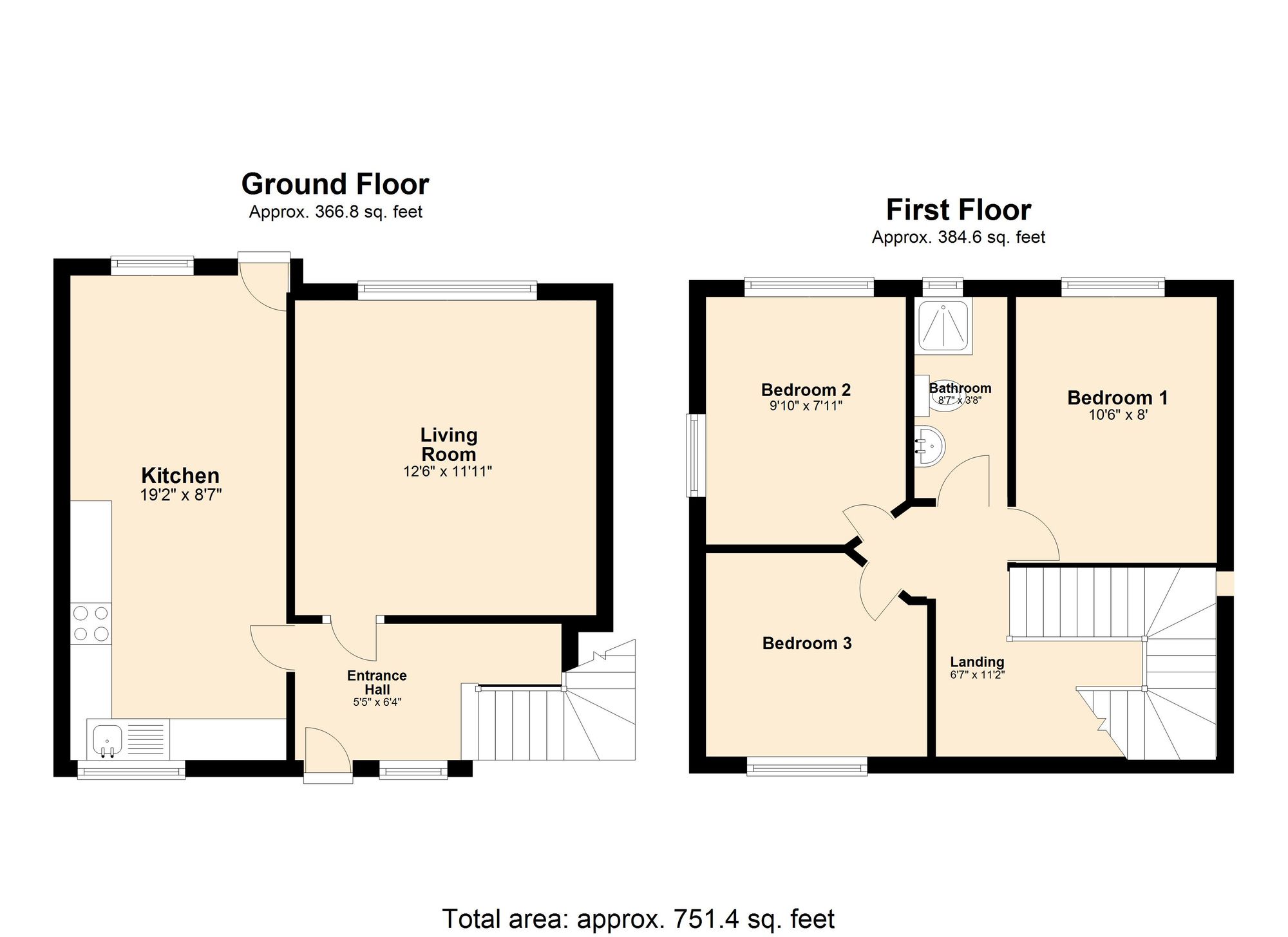 28 Frederick Row, Blackburn floorplan