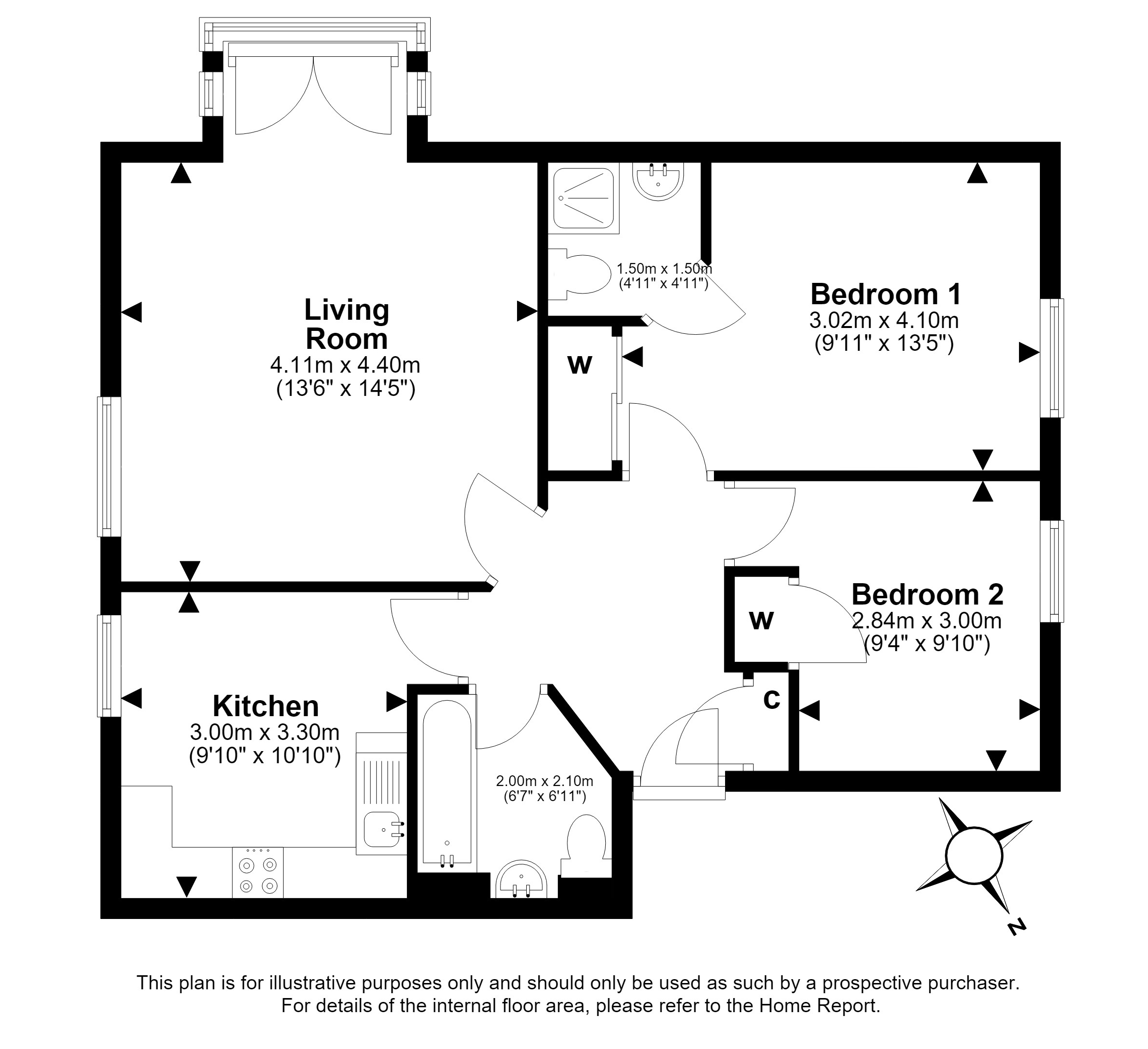 243/5, Gilmerton Road, Gilmerton, Edinburgh floorplan