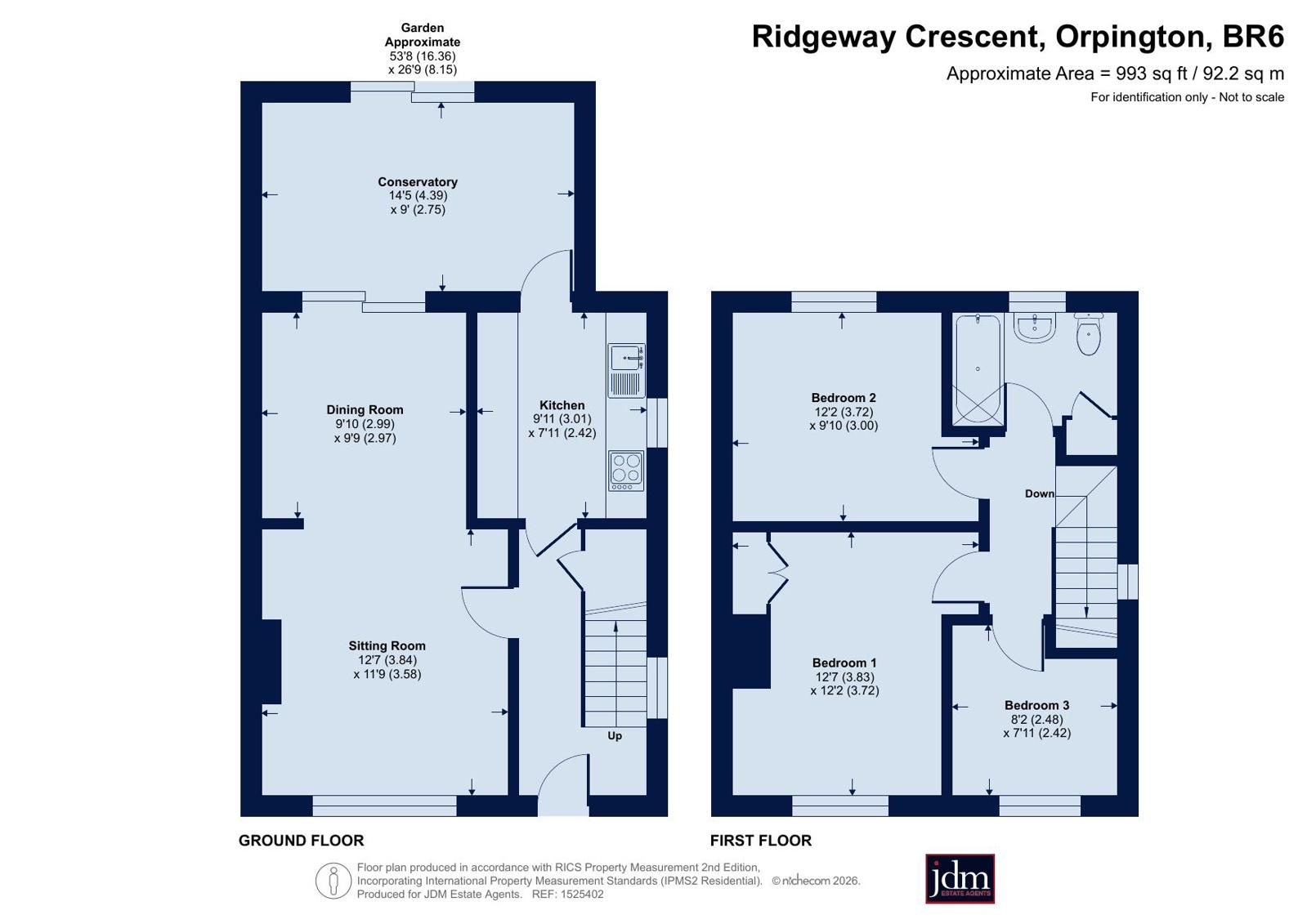 15, Ridgeway Crescent, Orpington floorplan