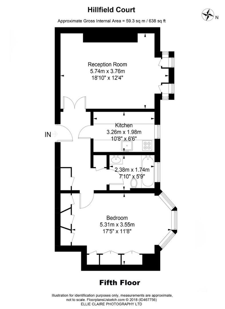 Hillfield Court, Belsize Park floorplan
