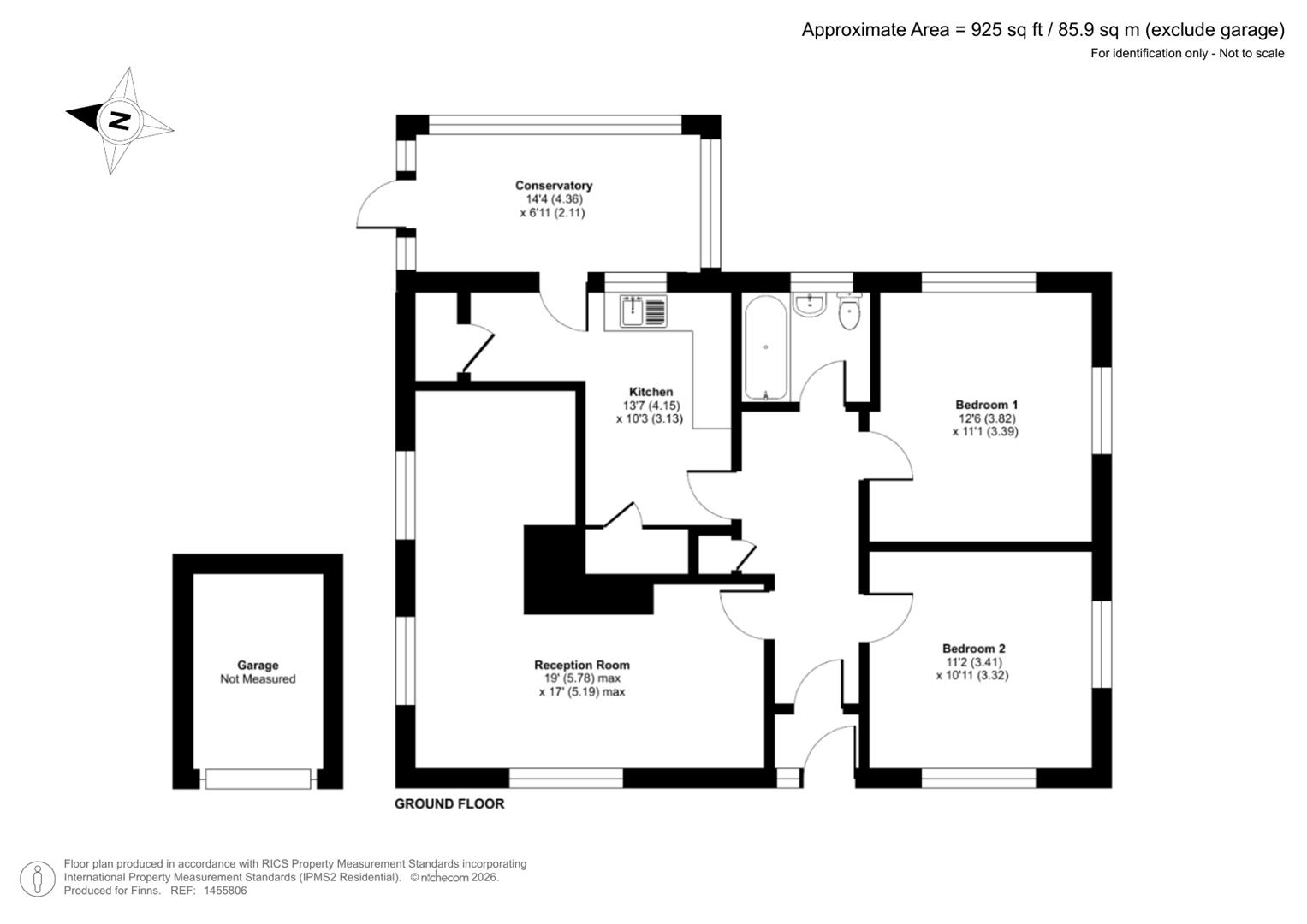 1, White Wood Road, Sandwich floorplan