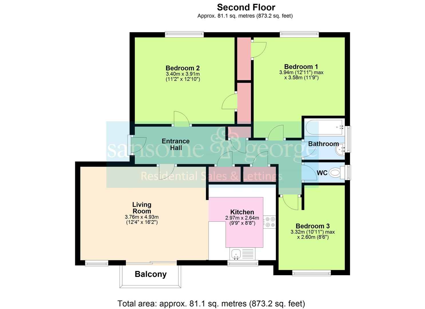 3 Bedrooms Flat for sale in Robin Way, Tilehurst, Reading RG31