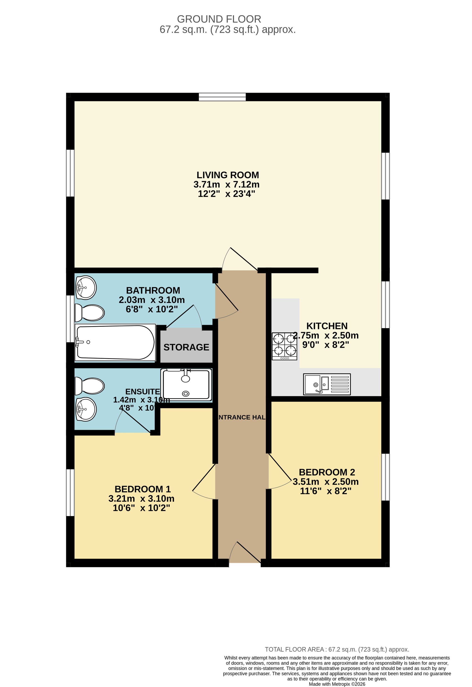 14, Browning Court, Old Road, Derbyshire floorplan