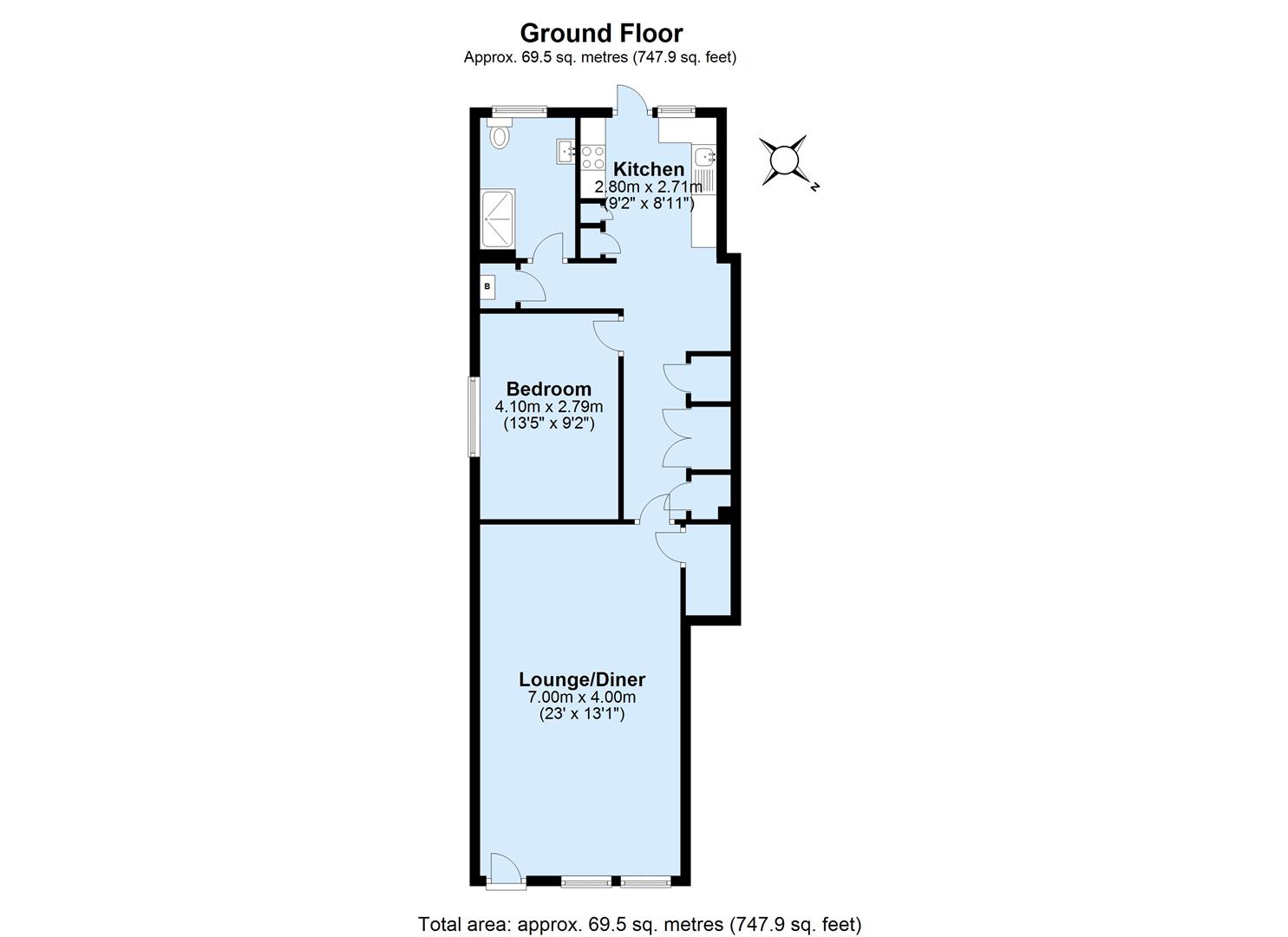 Green Lane, Chislehurst, Kent BR7, 1 bedroom flat for sale 61874468