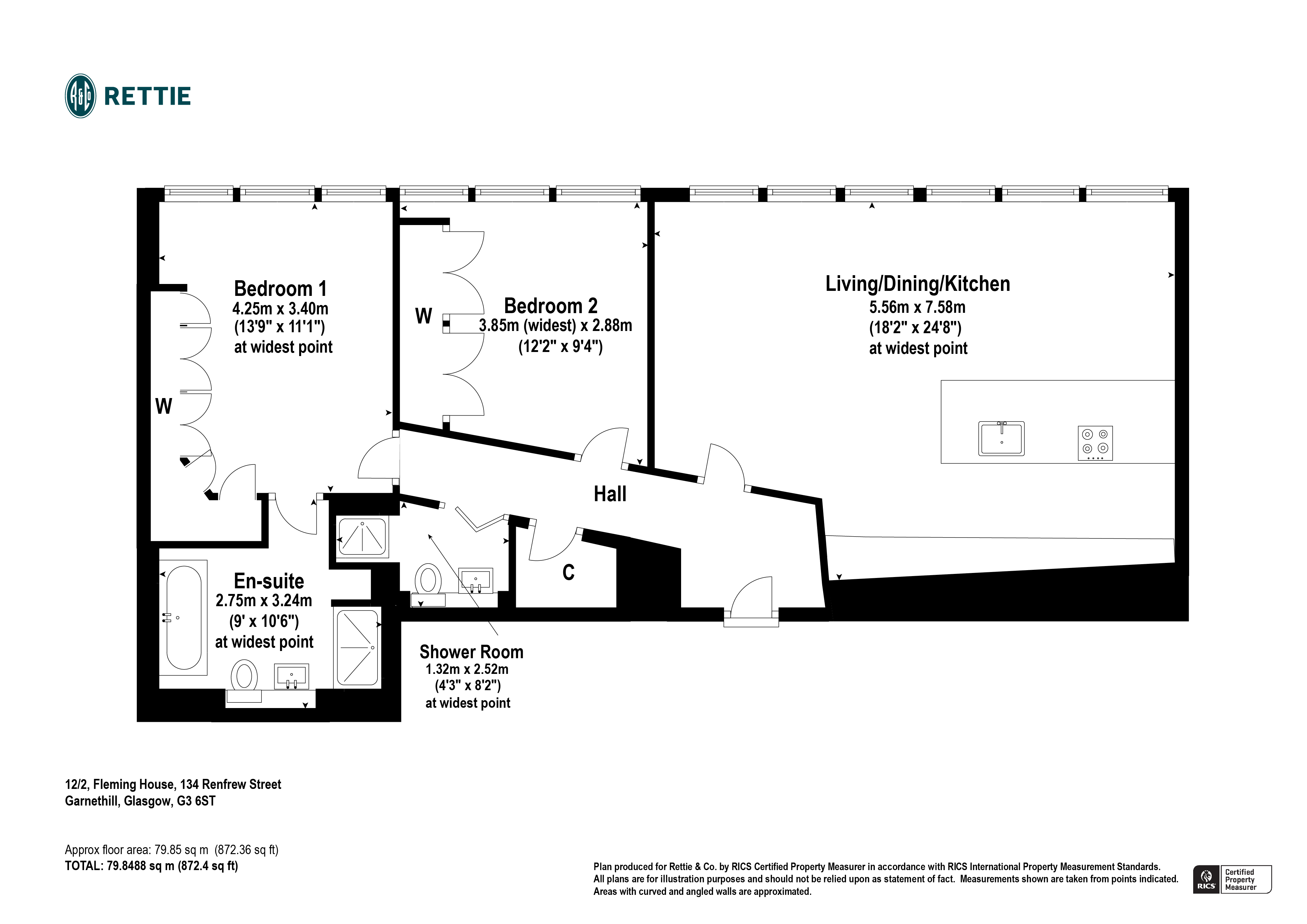 Renfrew Street, Glasgow G3, 2 bedroom flat for sale 61583713