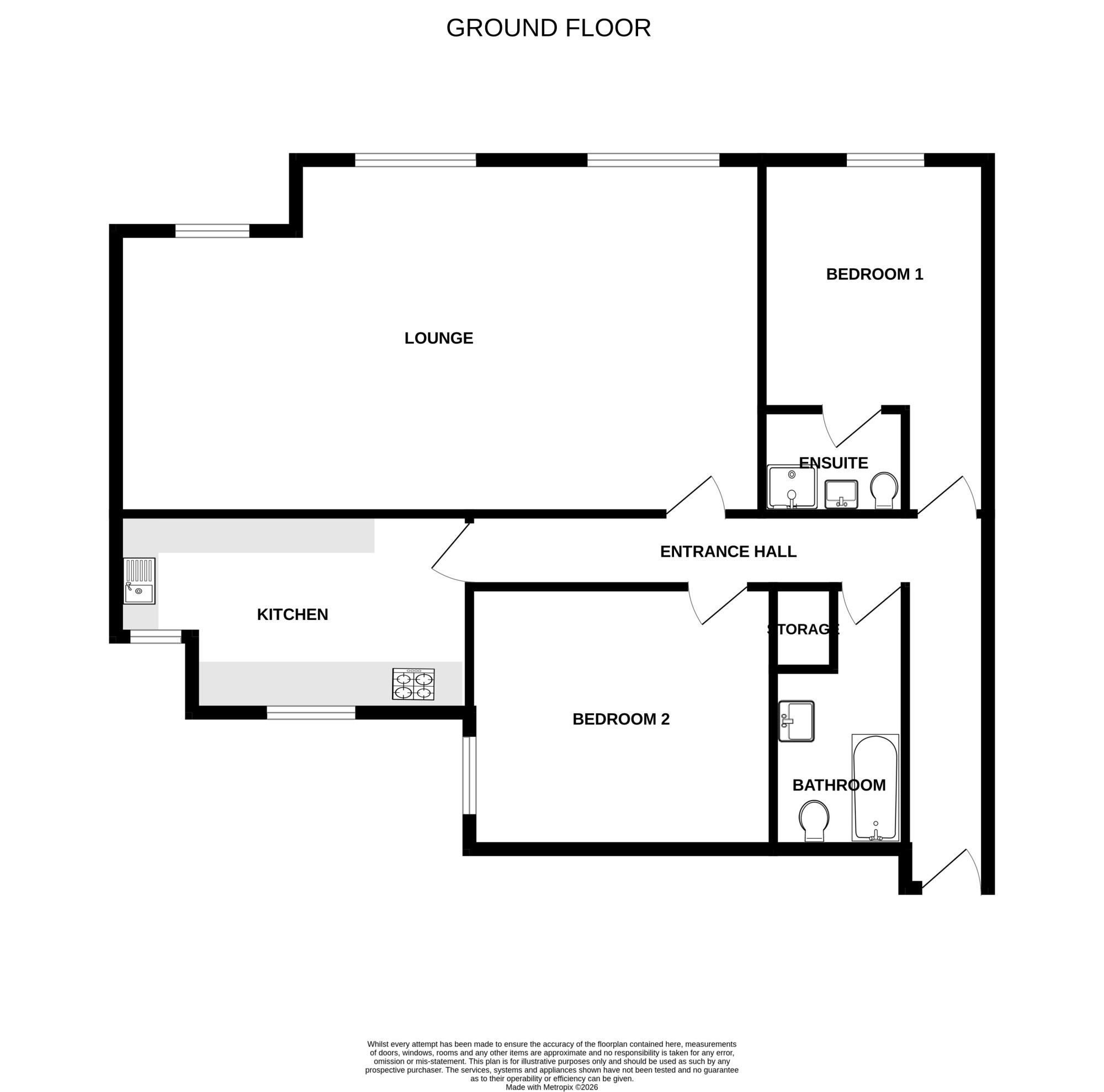 Apartment 4, Greyfriars Court, Preston floorplan