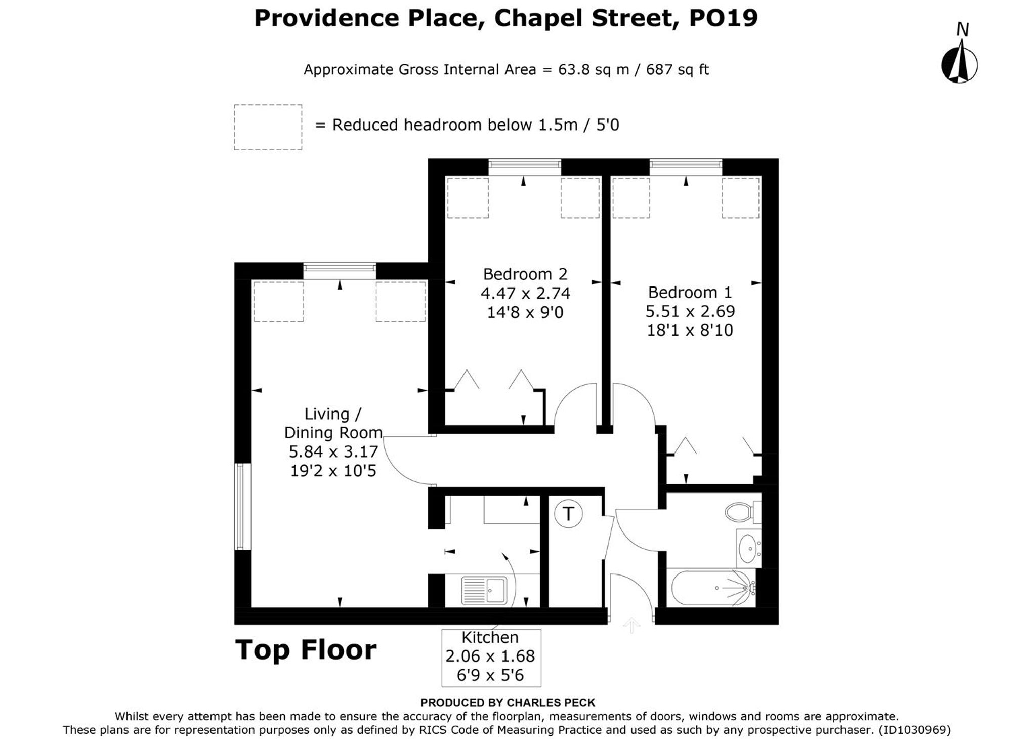 33 Providence Place Chapel Street, Chichester floorplan