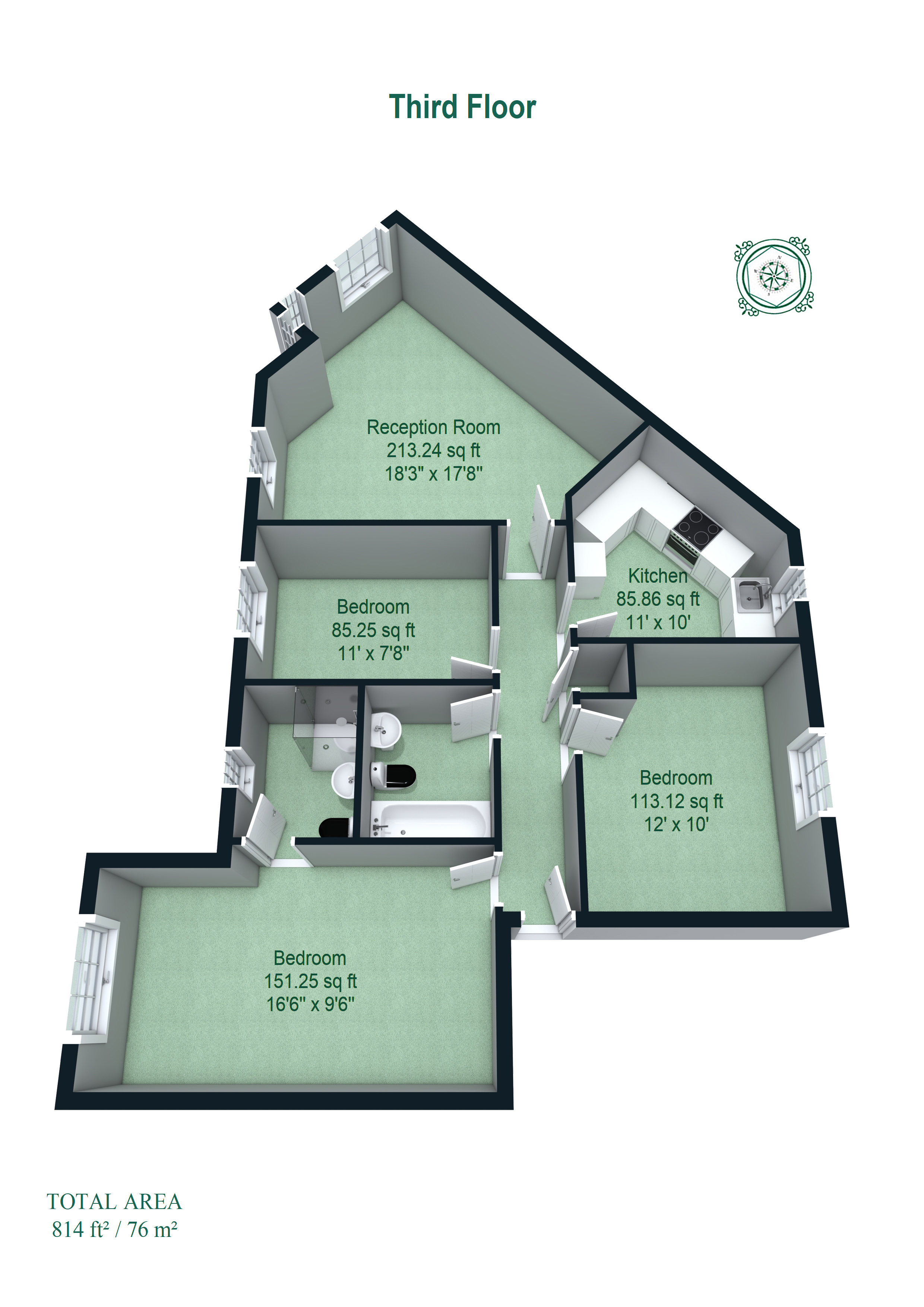Myddleton Avenue, London floorplan