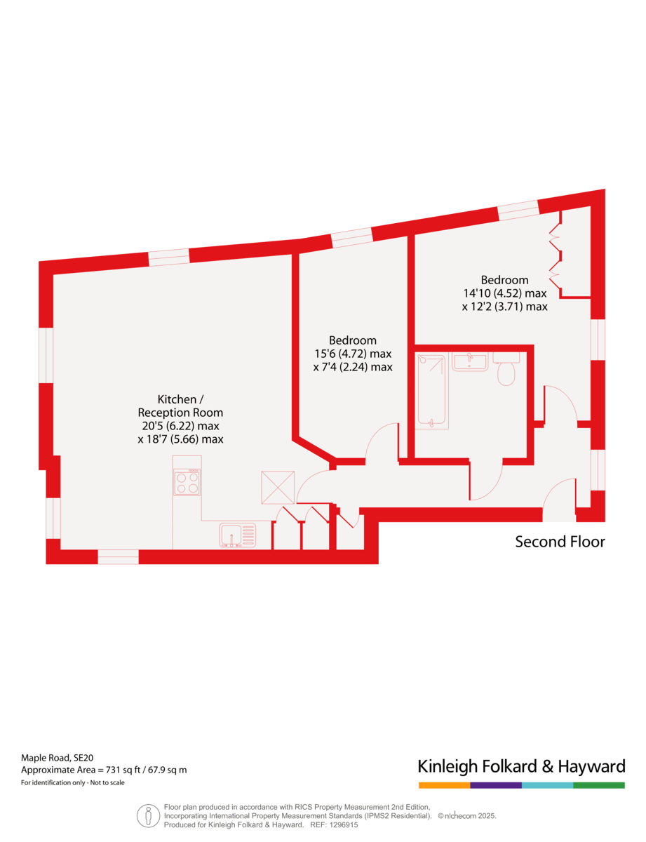 Flat 2, 59, Maple Road, London floorplan