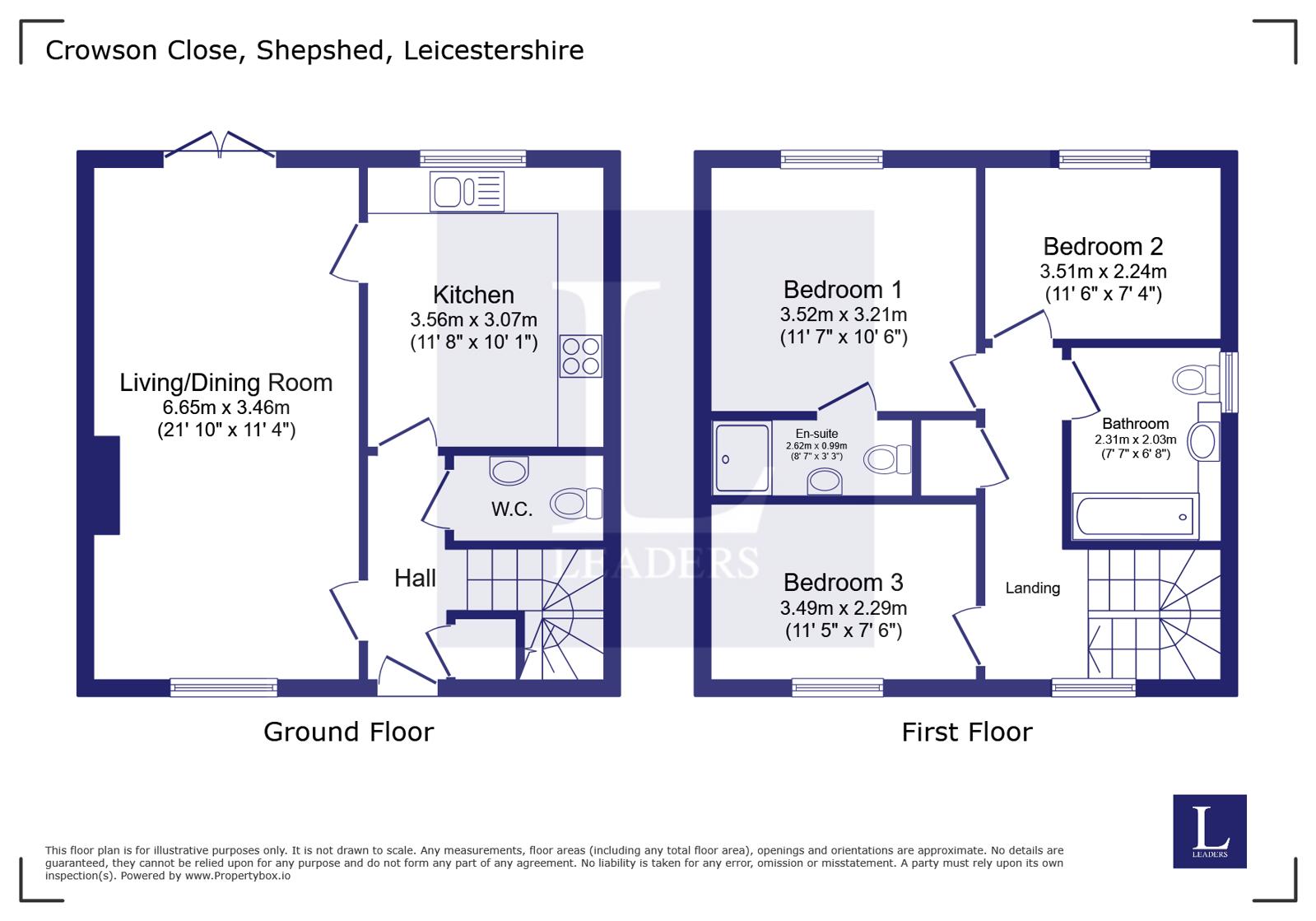 20, Crowson Close, Loughborough floorplan