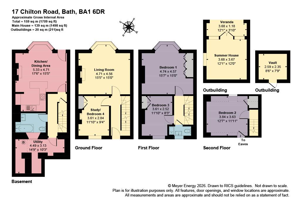 17, Chilton Road, Bath floorplan