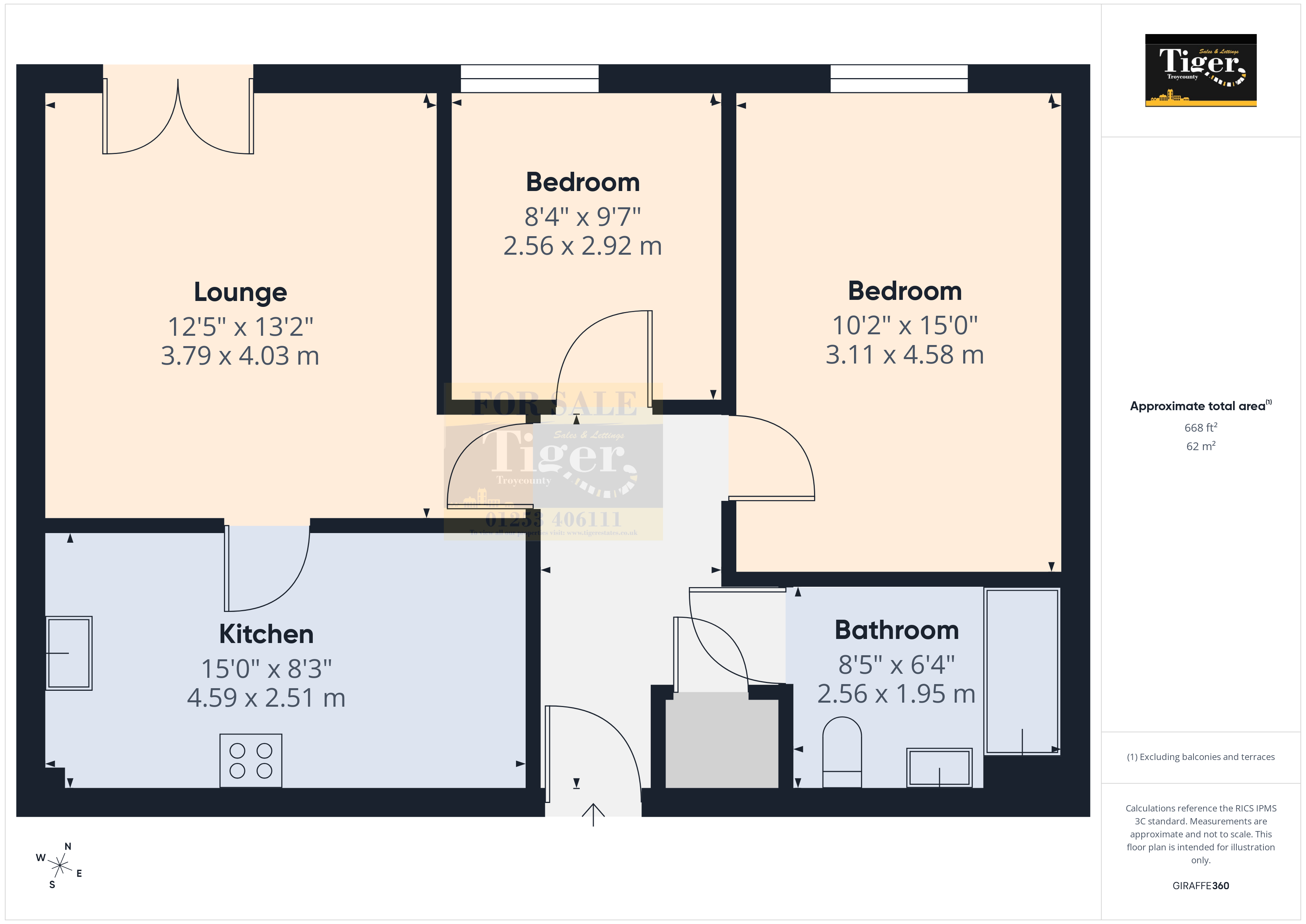 8 Victoria Mansions, 187-191, Newton Drive, Blackpool floorplan