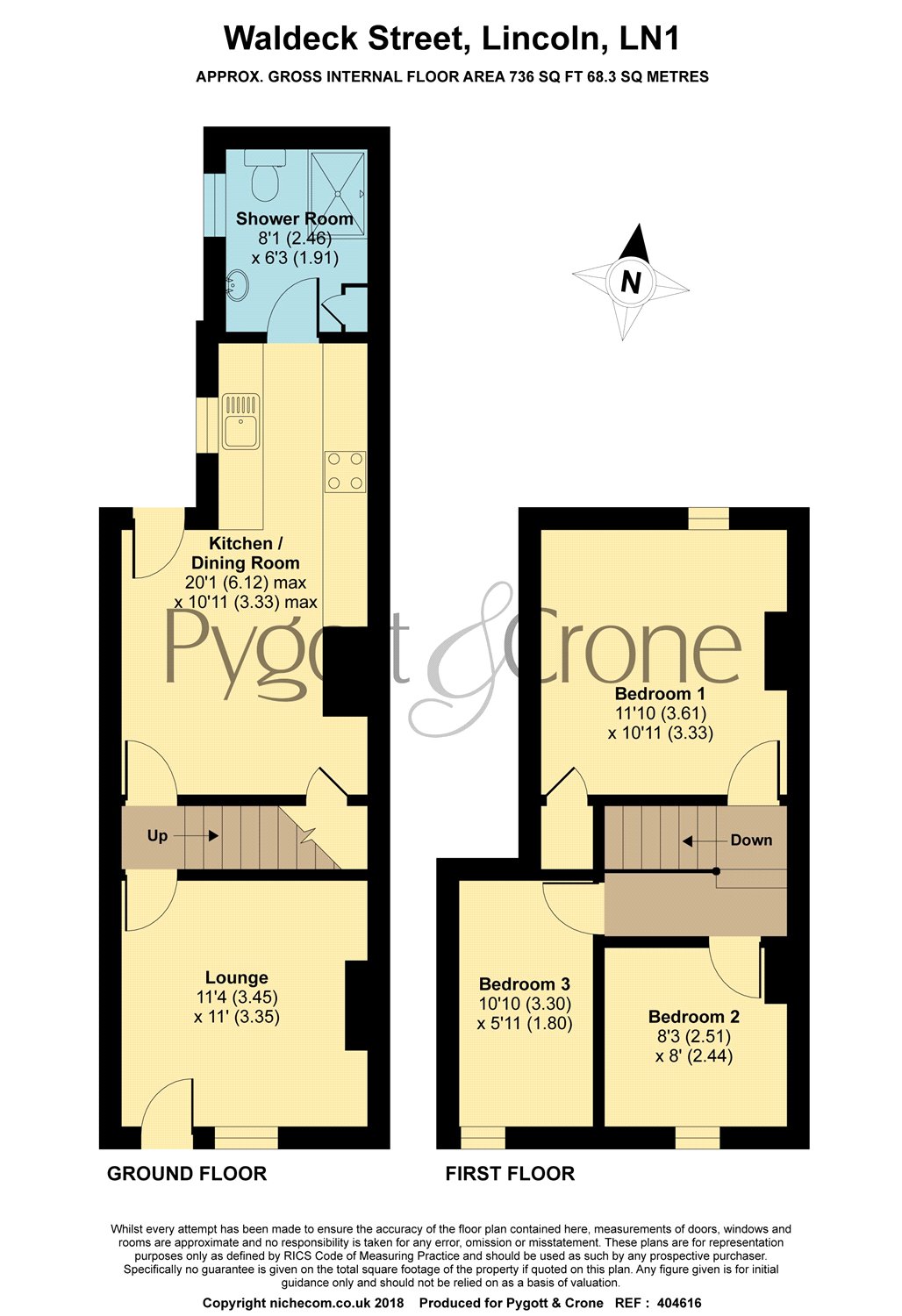 3 Bedrooms Terraced house to rent in Waldeck Street, Lincoln LN1