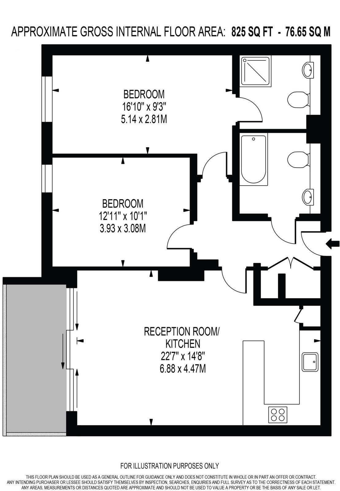 Flat 203, Latitude Court, London floorplan