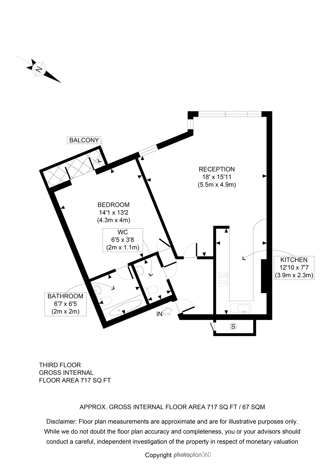 1 Bedrooms Flat for sale in Waverley Court, 41-43 Steeles Road, London NW3