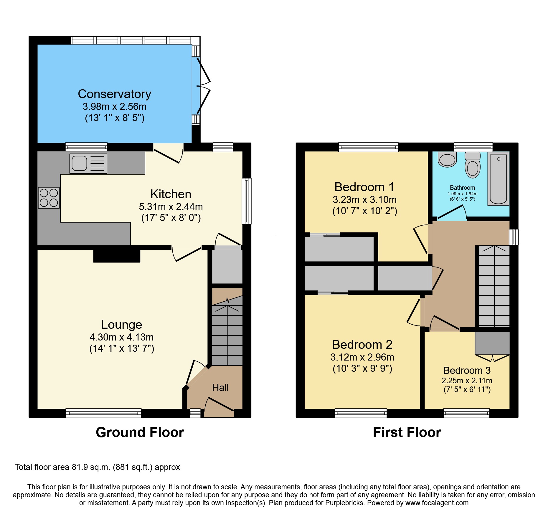 25, Birkbeck Road, Brentwood floorplan