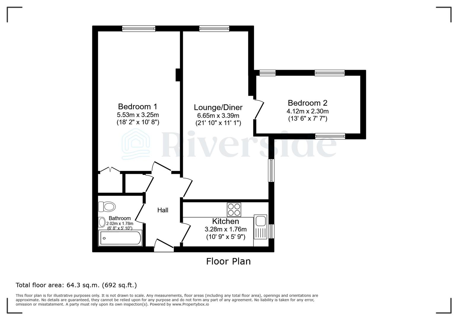 12 Merchants Warehouse, Robinson Row, Hull floorplan