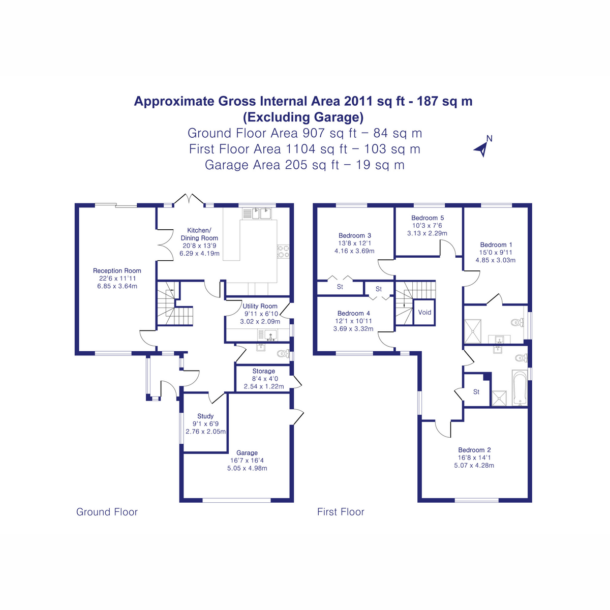 Honeycott House, Grendon Road, Edgcott floorplan