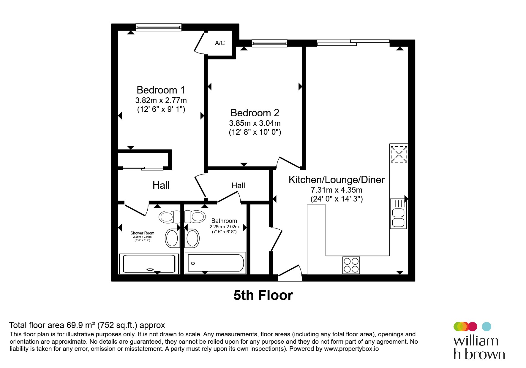 511, Avonside House, East Station Road, Peterborough floorplan