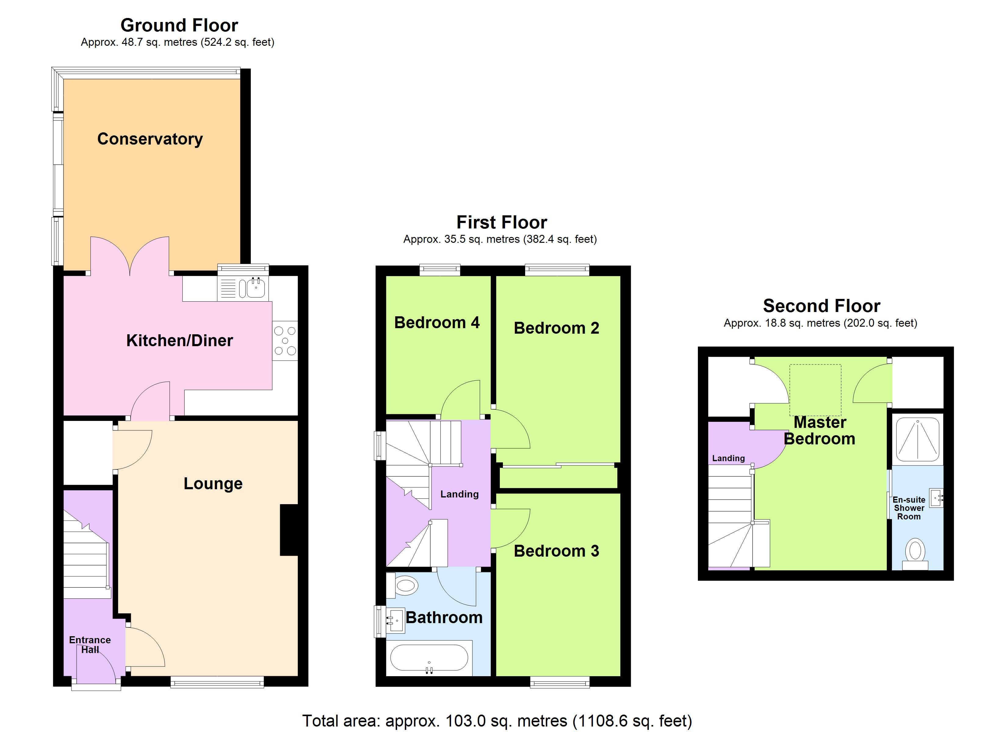 9, Fardell Gardens, Rotherham floorplan