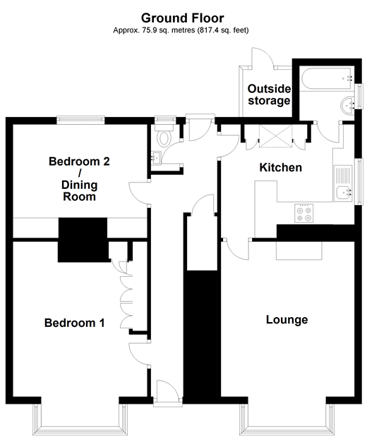 2 Bedrooms Maisonette for sale in Brighton Road, Horley, Surrey RH6