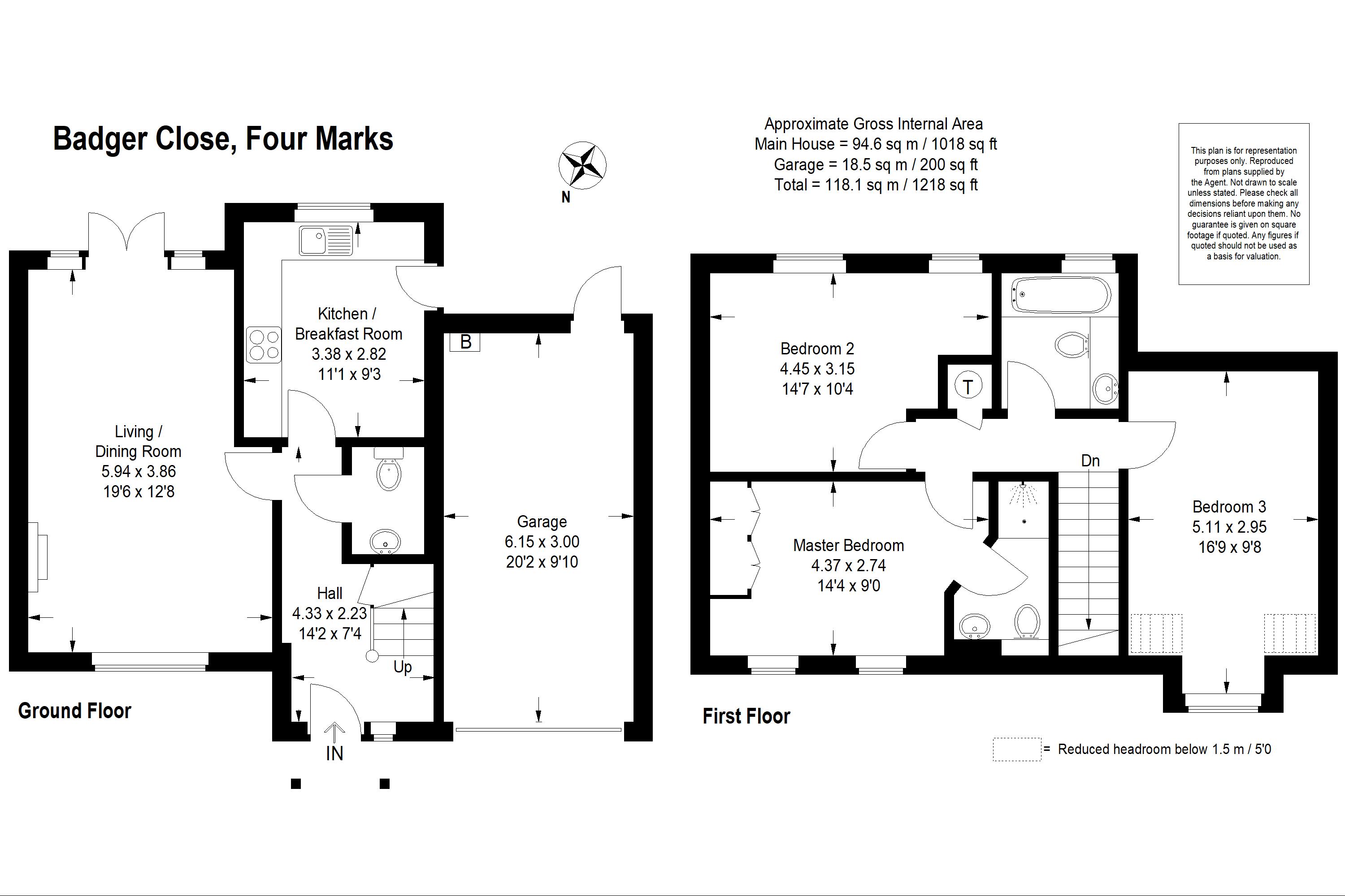 3 Bedrooms Detached house for sale in Badger Close, Four Marks, Alton, Hampshire GU34