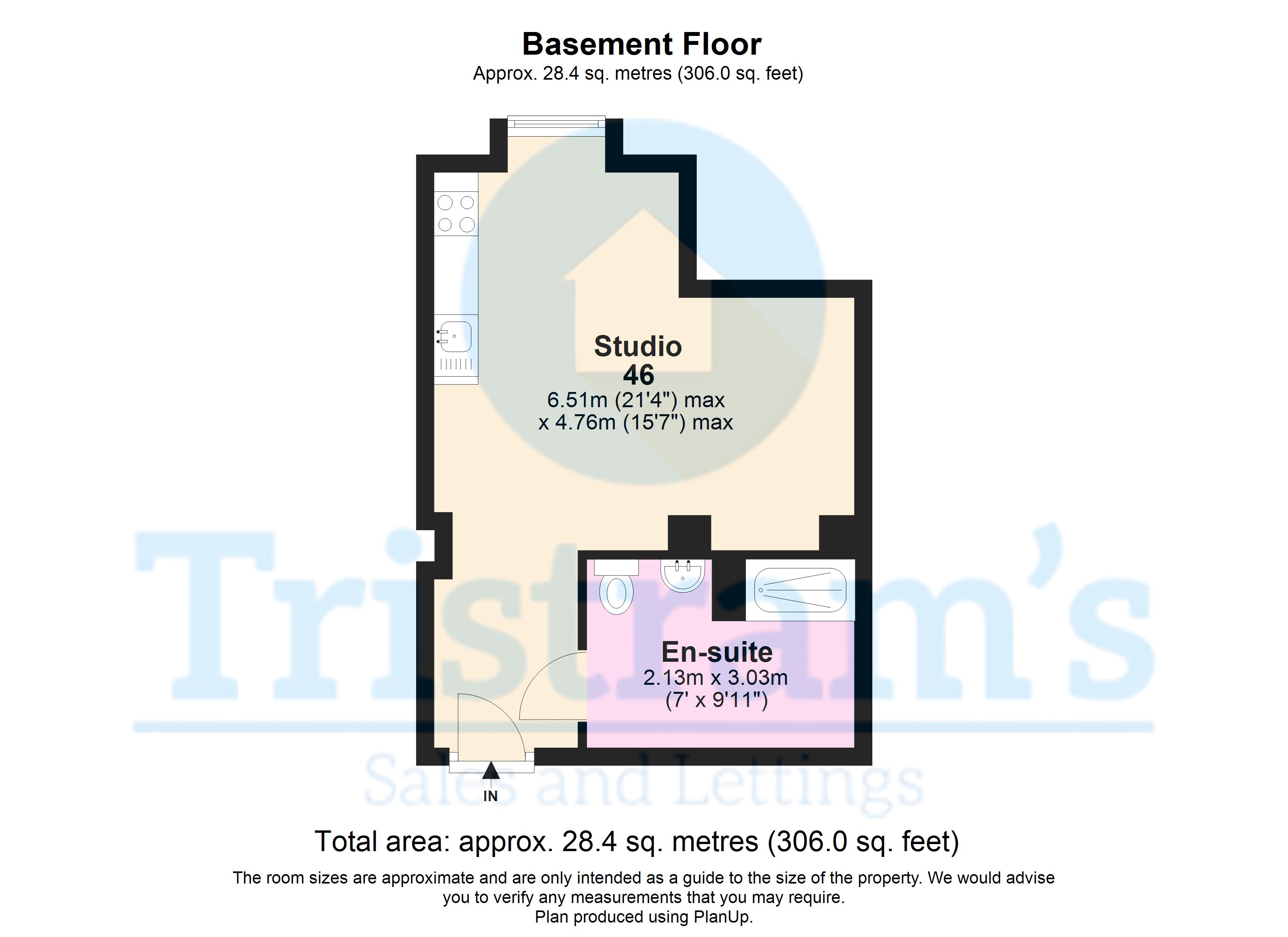 Studio 46, Deluxe, Oracle, 5-7, Roden Street, Nottingham floorplan