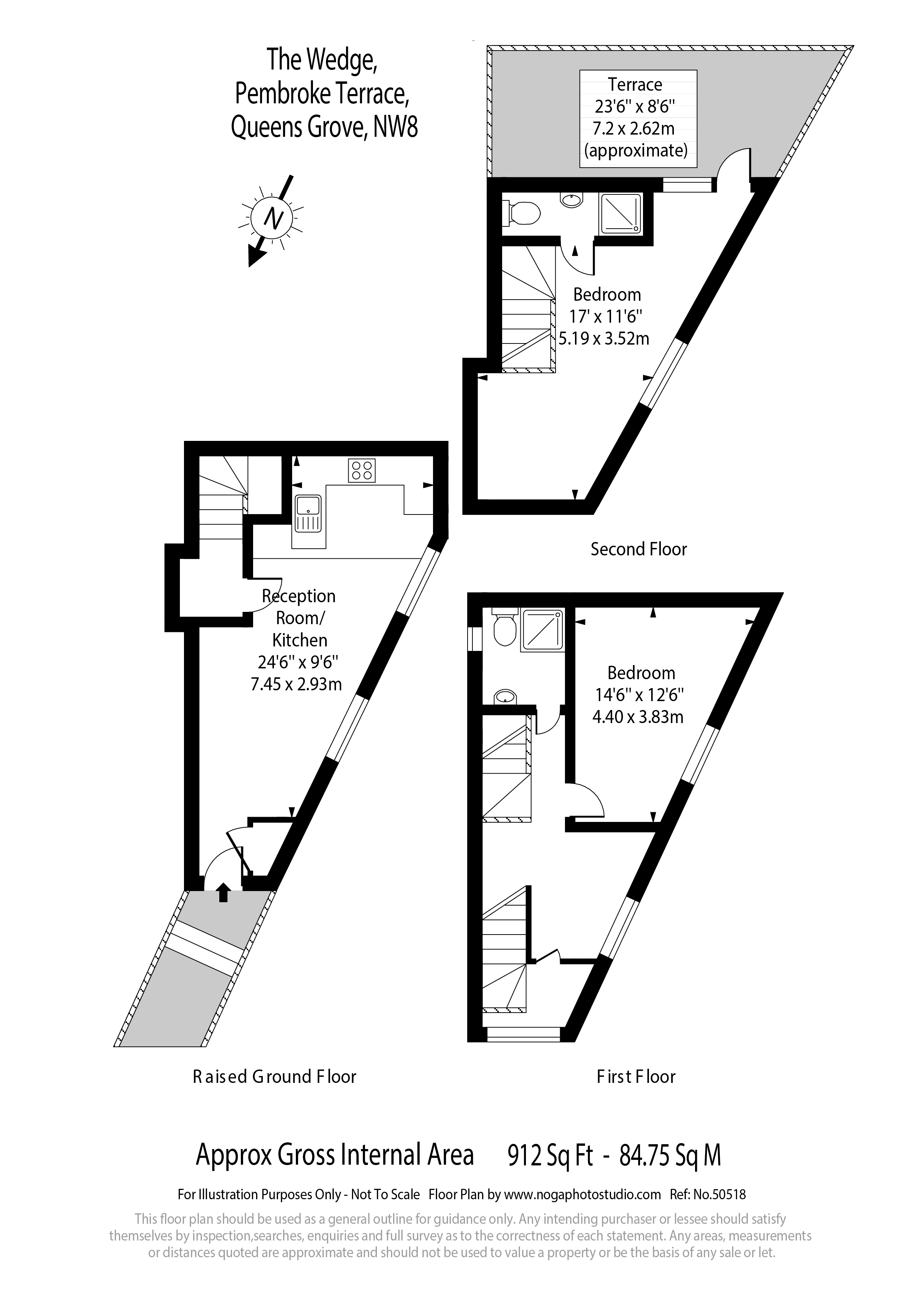 Queens Grove, London floorplan