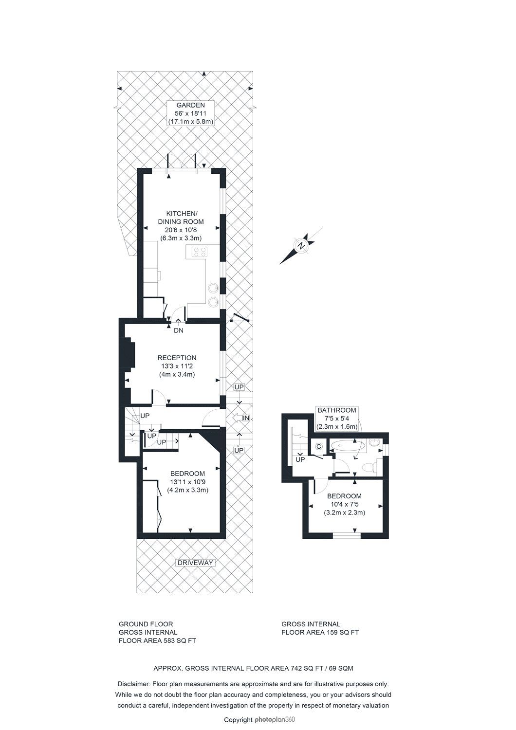 2 Bedrooms Flat to rent in Hillfield Avenue, Crouch End, London N8