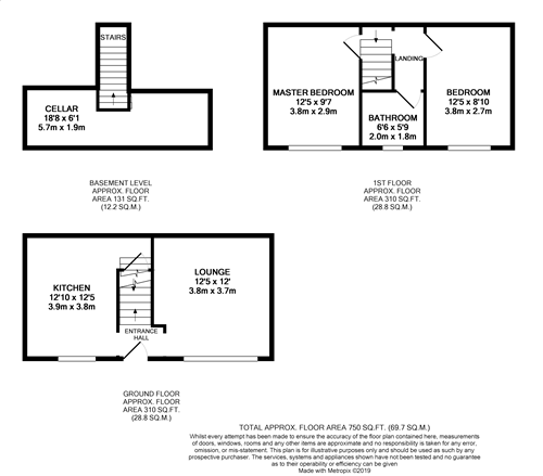 2 Bedrooms Terraced house for sale in Burbeary Road, Lockwood, Huddersfield HD1