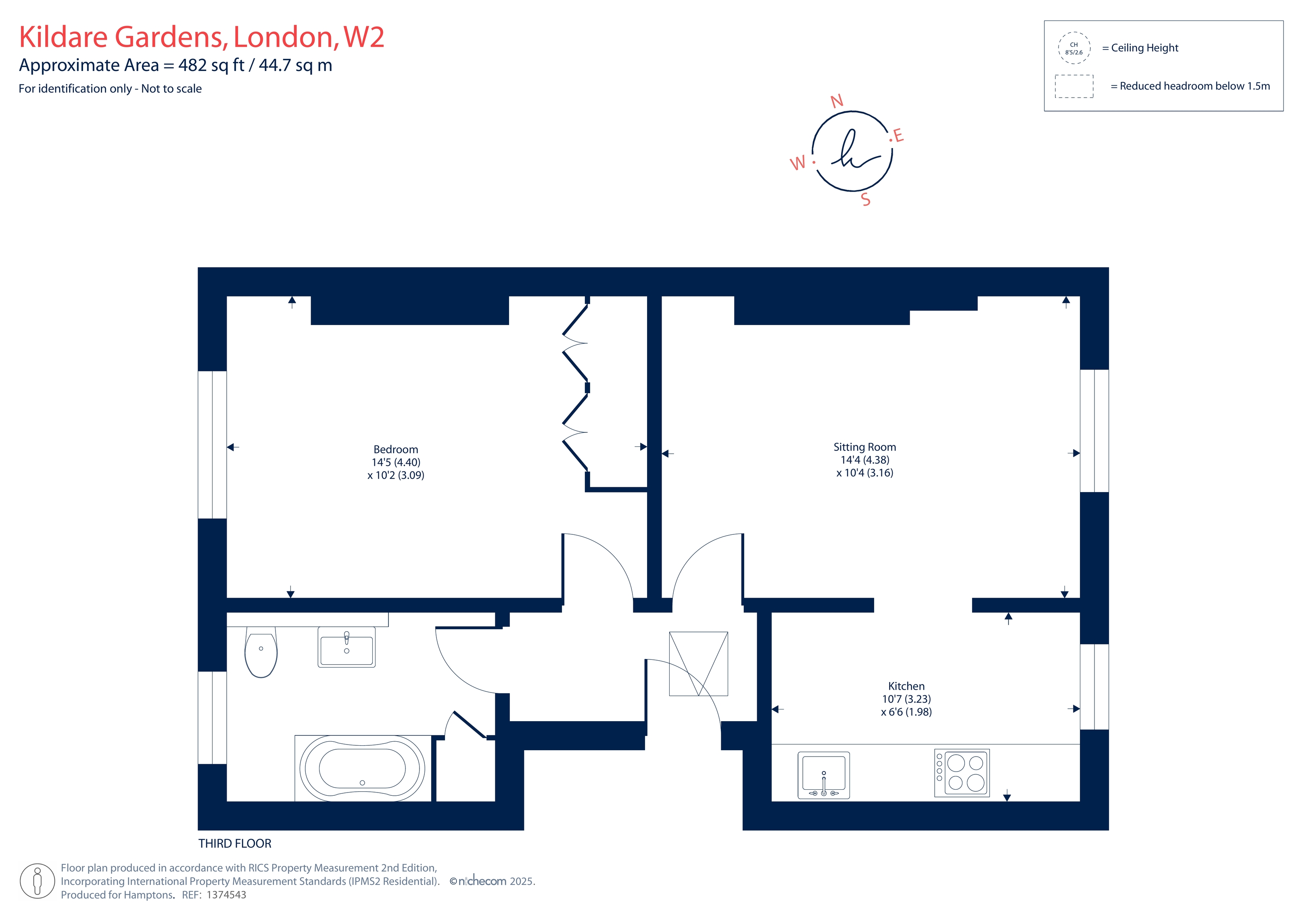 4, 5, Kildare Gardens, London floorplan