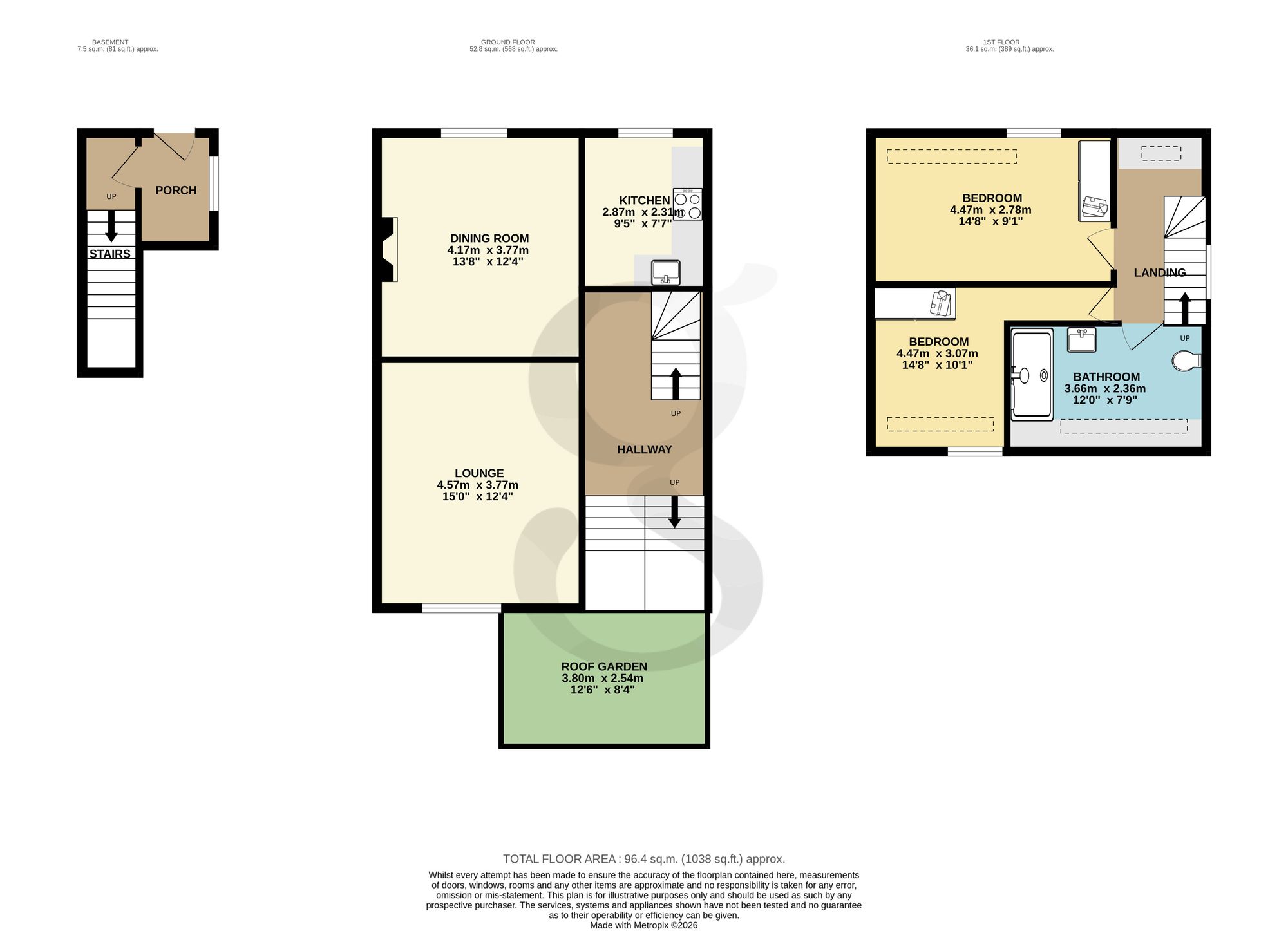 Flat 3, 68 Rouge Bouillon, Jersey floorplan