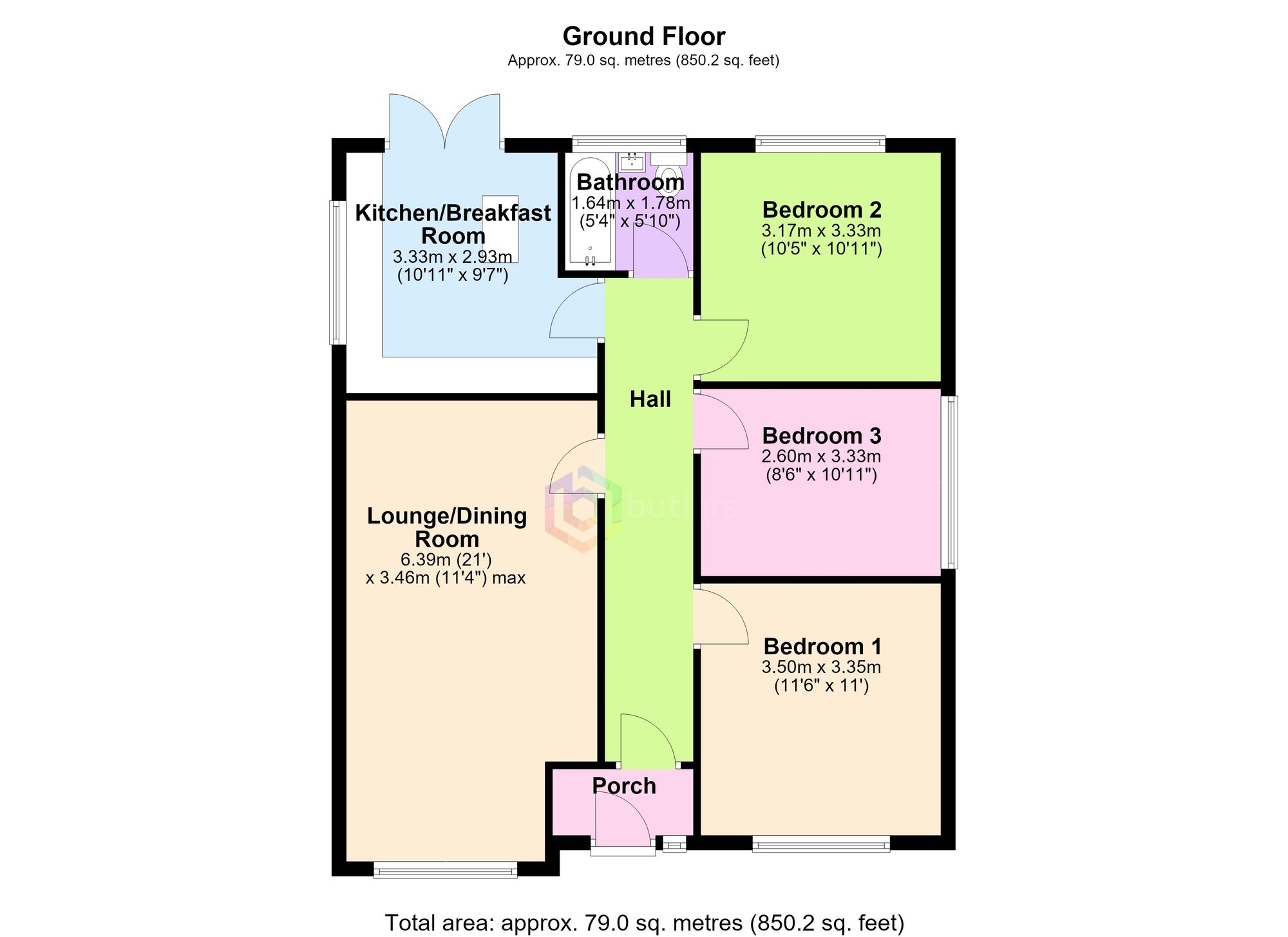 42 Eden Grove, Sheffield floorplan