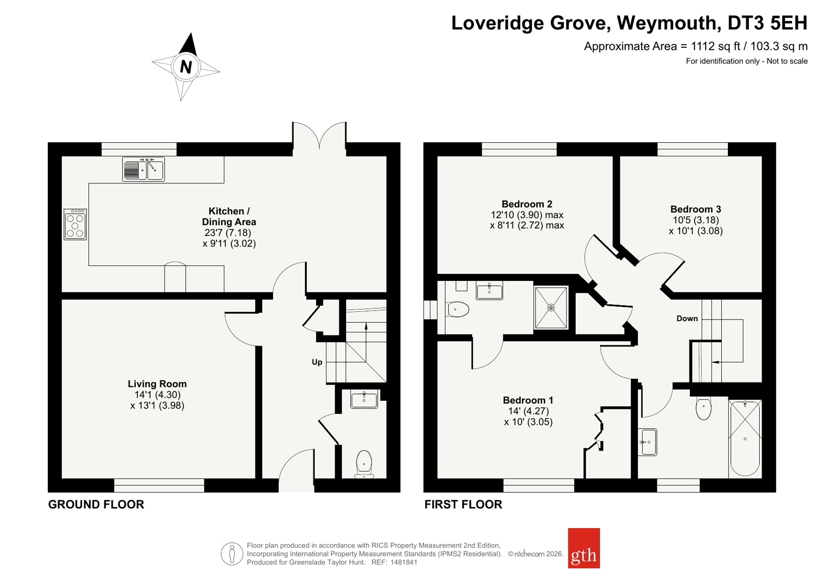 11, Loveridge Grove, Weymouth floorplan